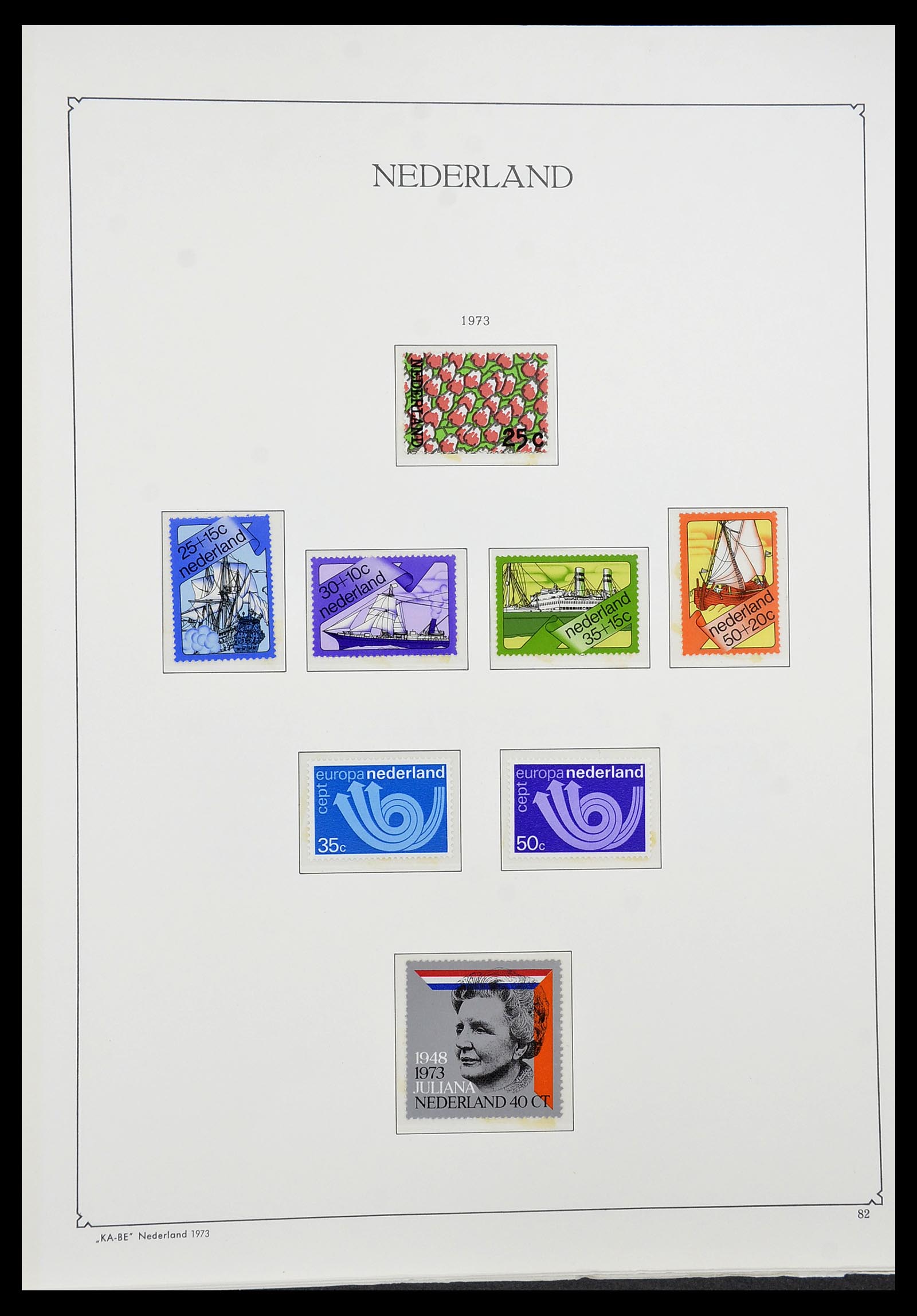 34590 097 - Postzegelverzameling 34590 Nederland 1900-1986.