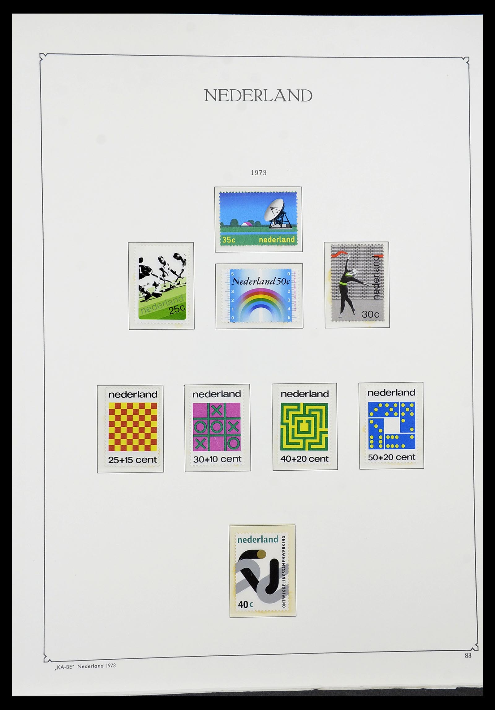 34590 098 - Postzegelverzameling 34590 Nederland 1900-1986.