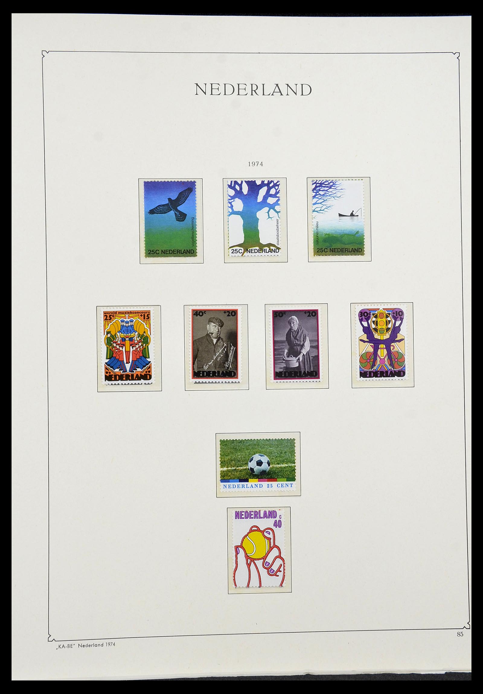 34590 100 - Postzegelverzameling 34590 Nederland 1900-1986.