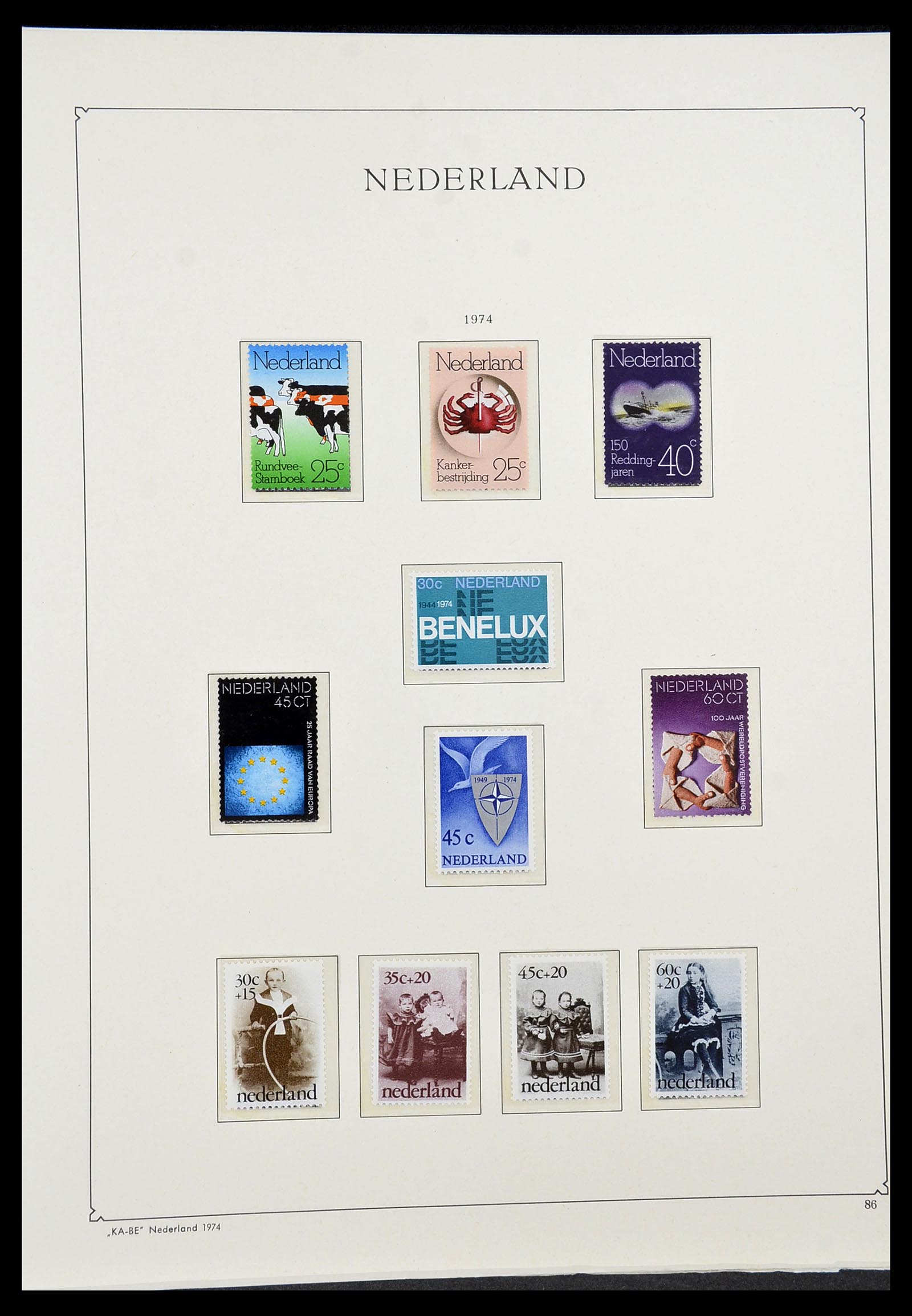34590 101 - Postzegelverzameling 34590 Nederland 1900-1986.