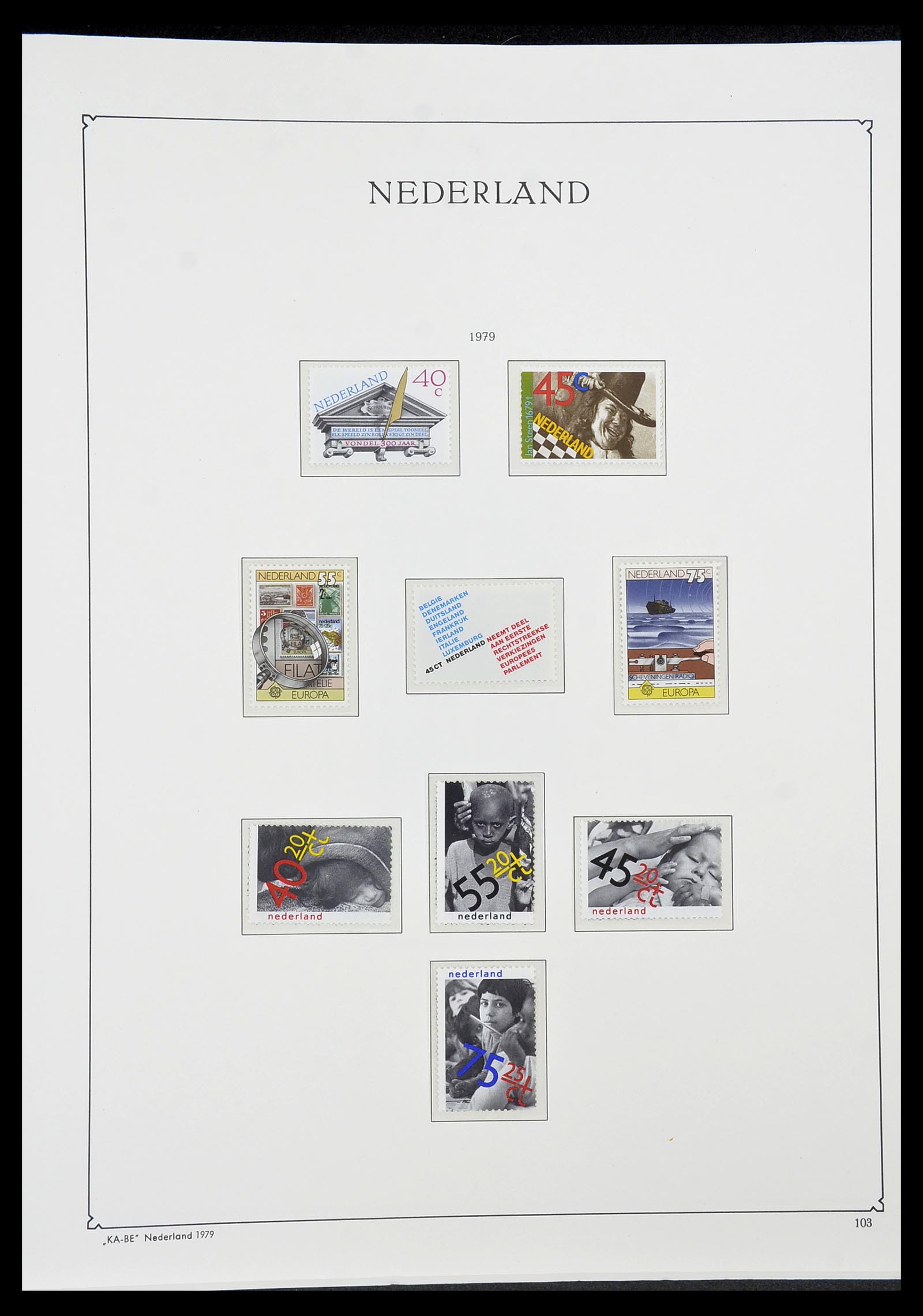 34590 119 - Postzegelverzameling 34590 Nederland 1900-1986.