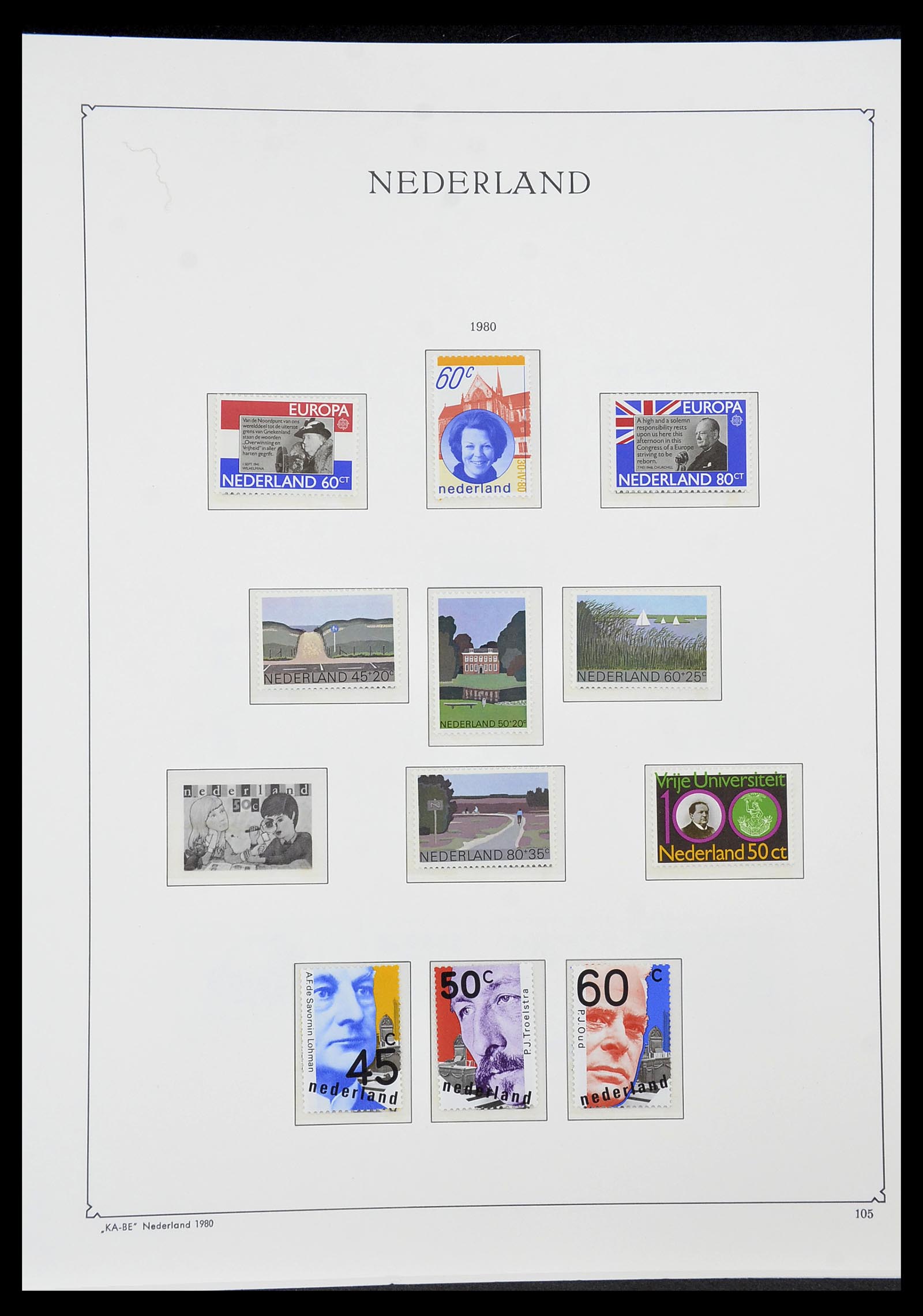 34590 121 - Postzegelverzameling 34590 Nederland 1900-1986.