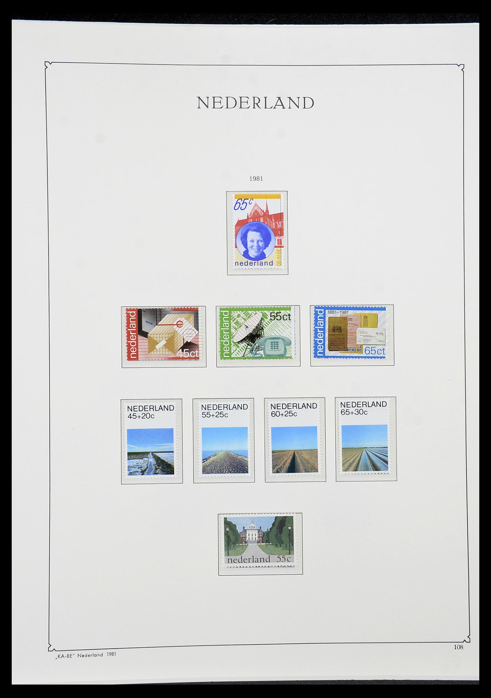 34590 124 - Postzegelverzameling 34590 Nederland 1900-1986.