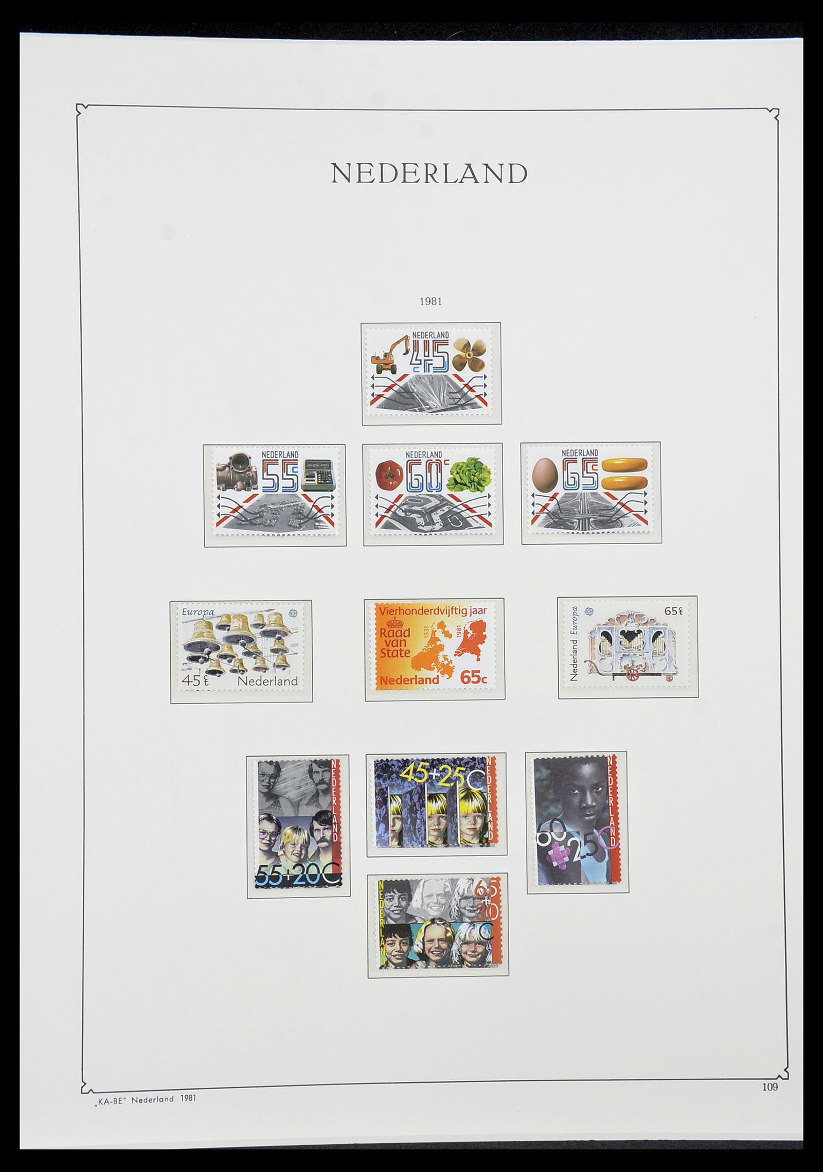 34590 125 - Postzegelverzameling 34590 Nederland 1900-1986.