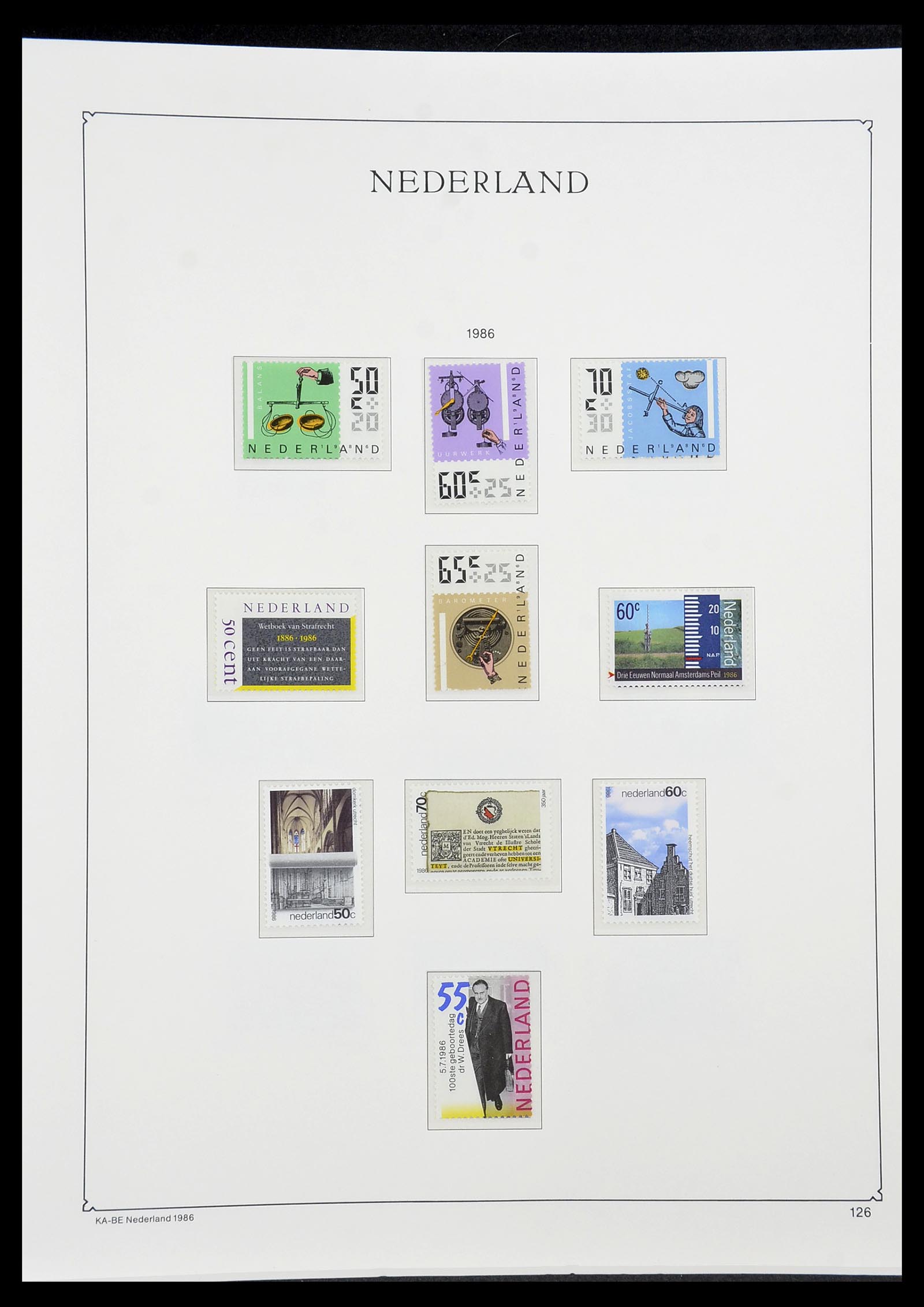34590 142 - Postzegelverzameling 34590 Nederland 1900-1986.