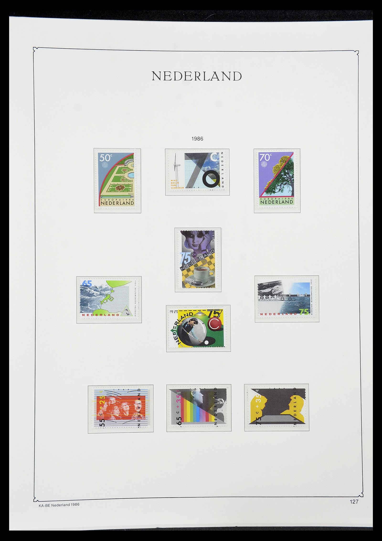 34590 143 - Postzegelverzameling 34590 Nederland 1900-1986.