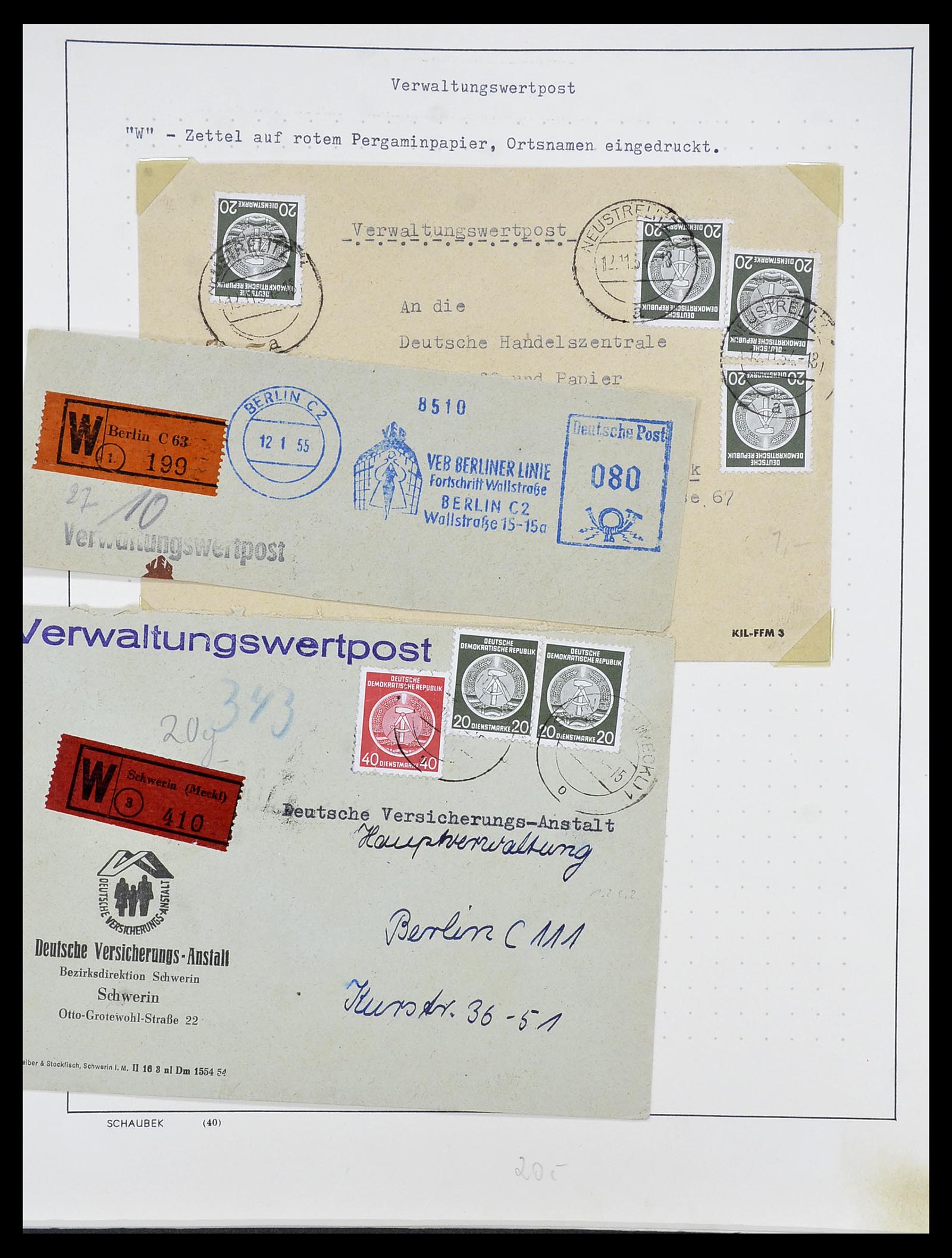 34591 006 - Stamp Collection 34591 GDR service 1948-1985.