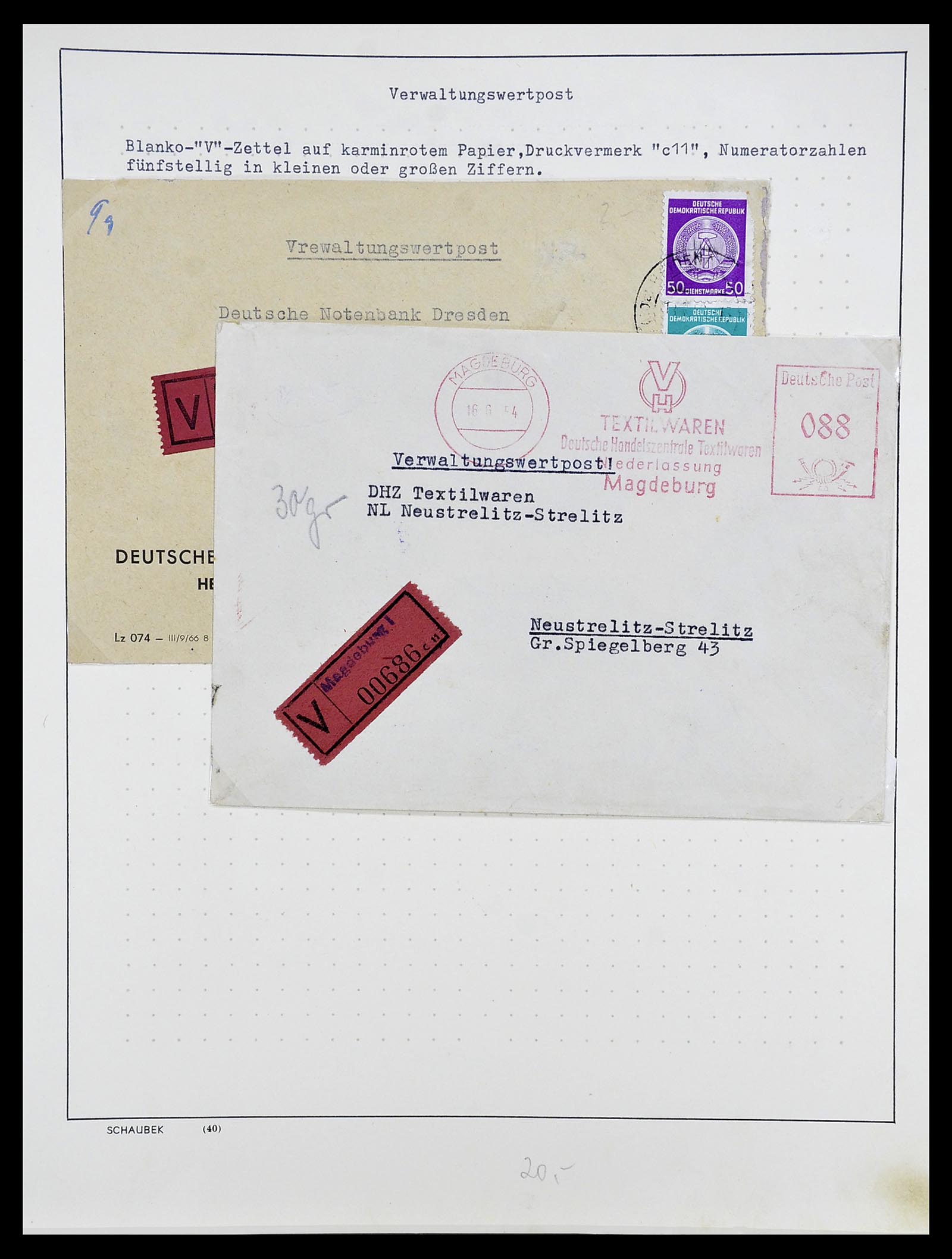 34591 008 - Stamp Collection 34591 GDR service 1948-1985.