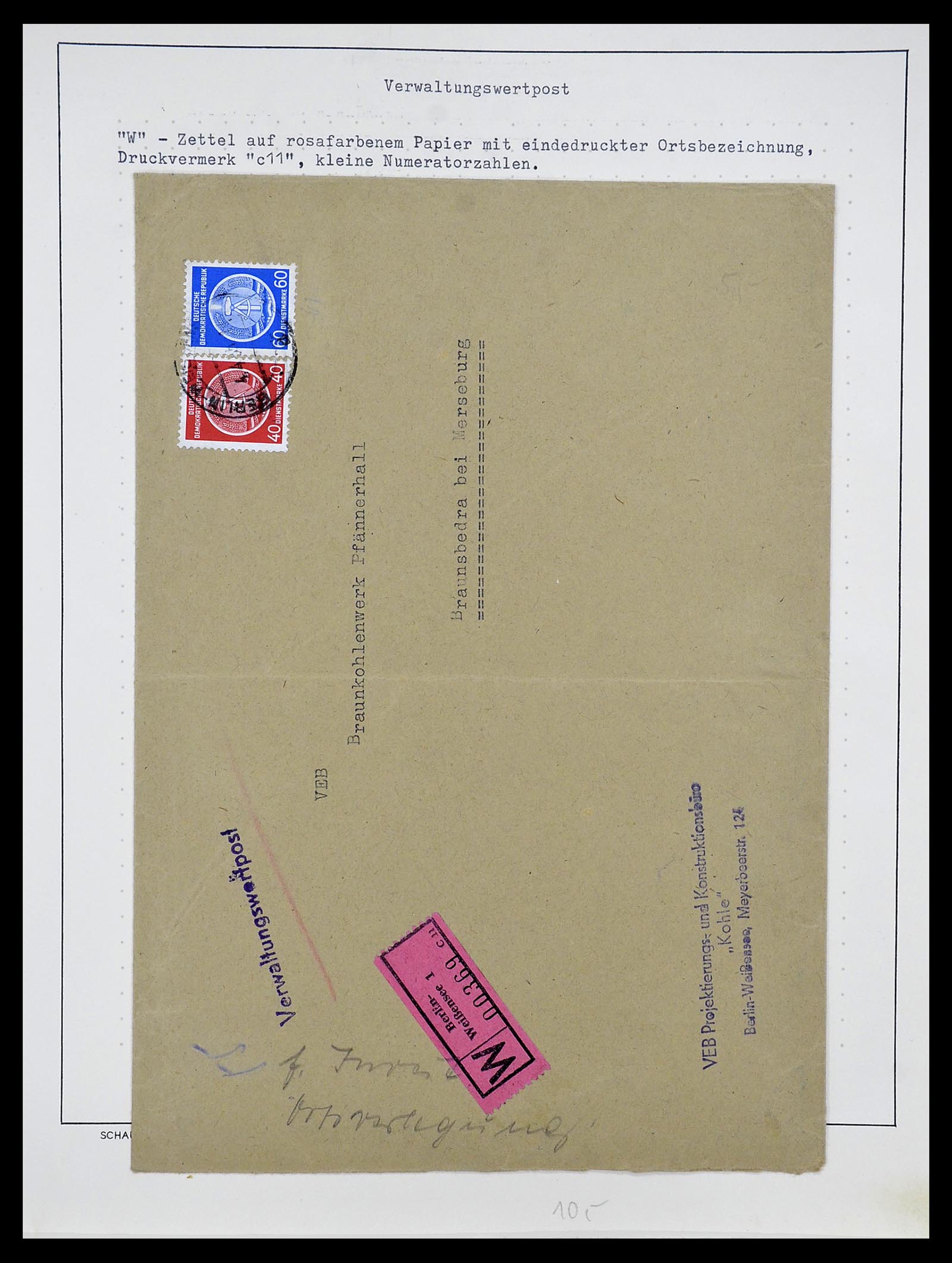 34591 011 - Postzegelverzameling 34591 DDR dienst 1948-1985.