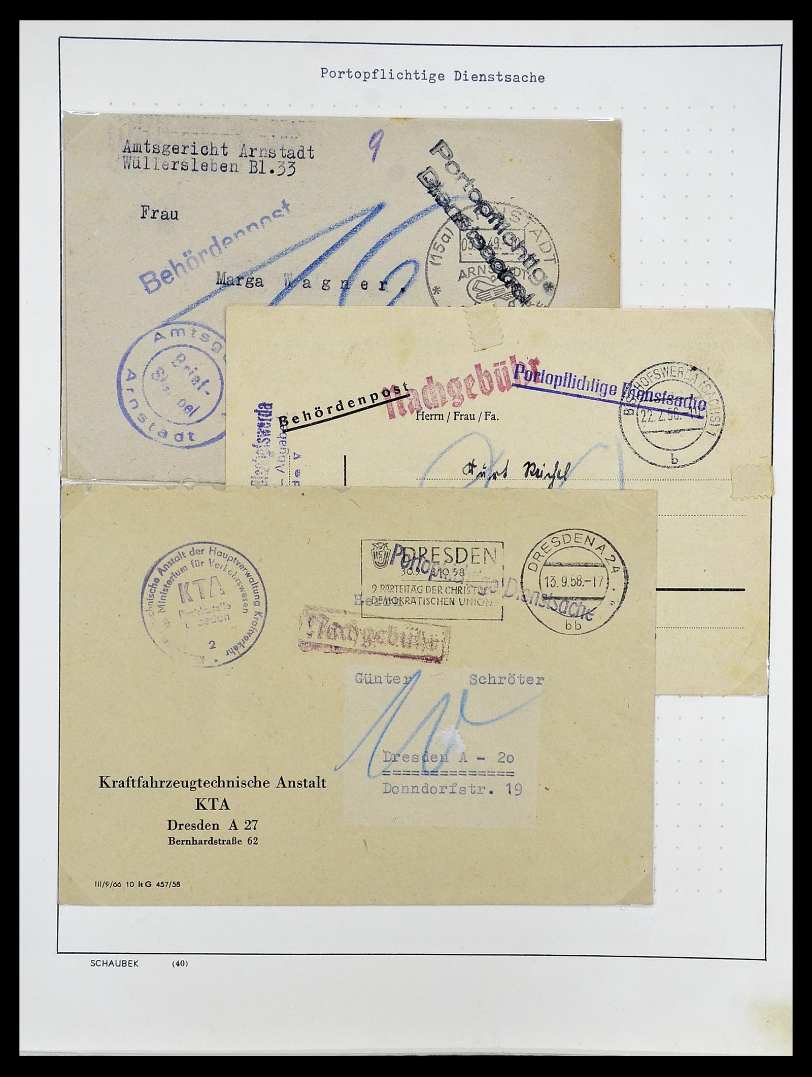 34591 014 - Postzegelverzameling 34591 DDR dienst 1948-1985.