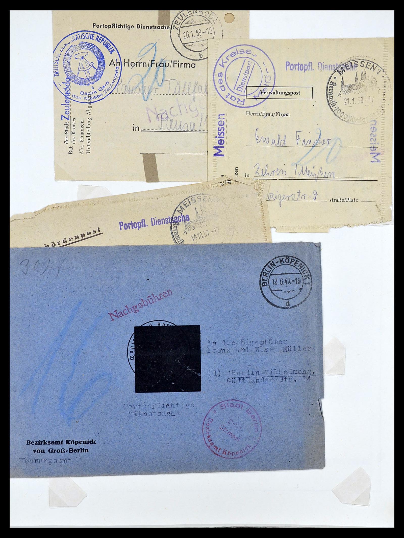 34591 015 - Postzegelverzameling 34591 DDR dienst 1948-1985.