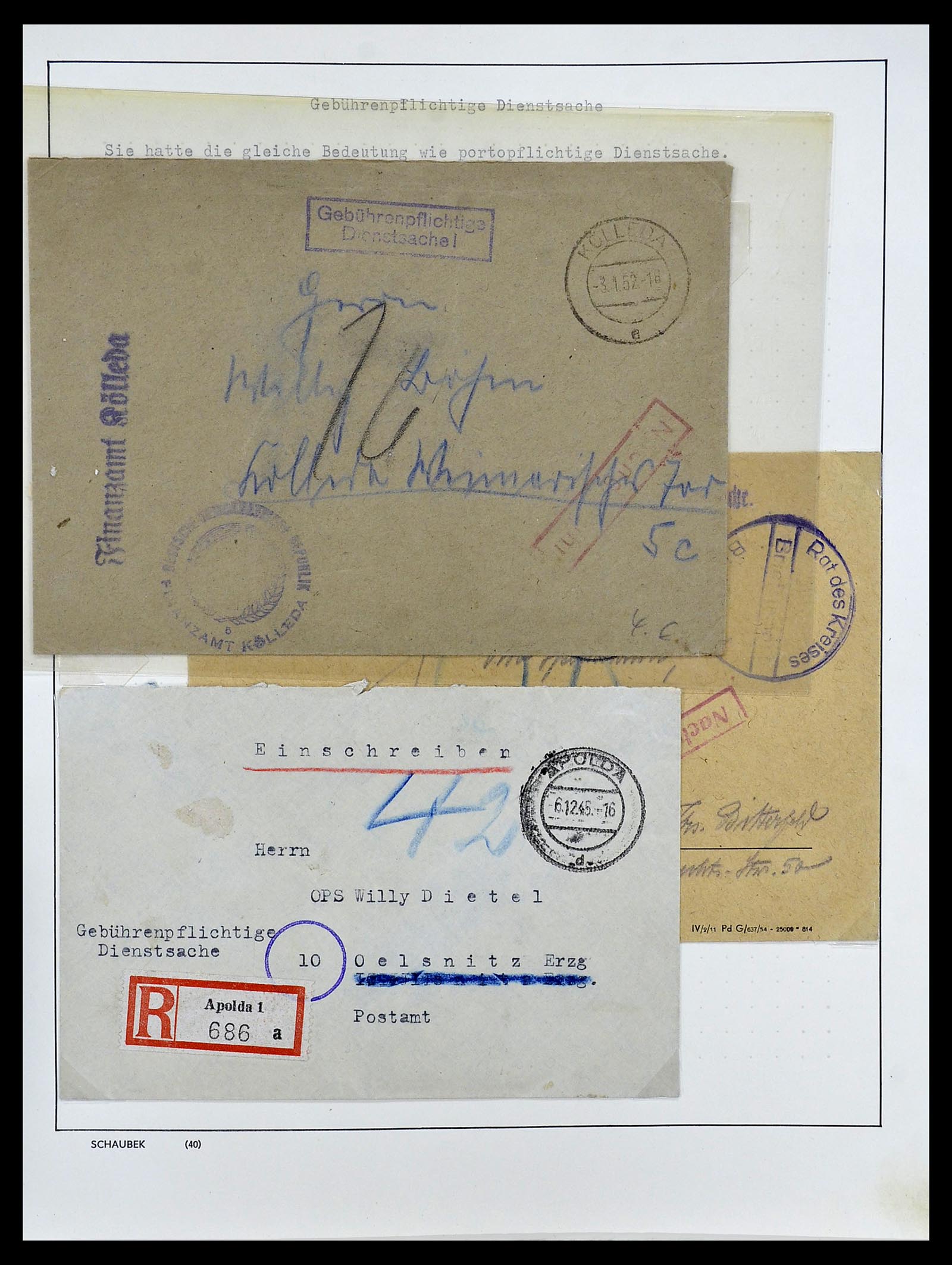 34591 016 - Postzegelverzameling 34591 DDR dienst 1948-1985.