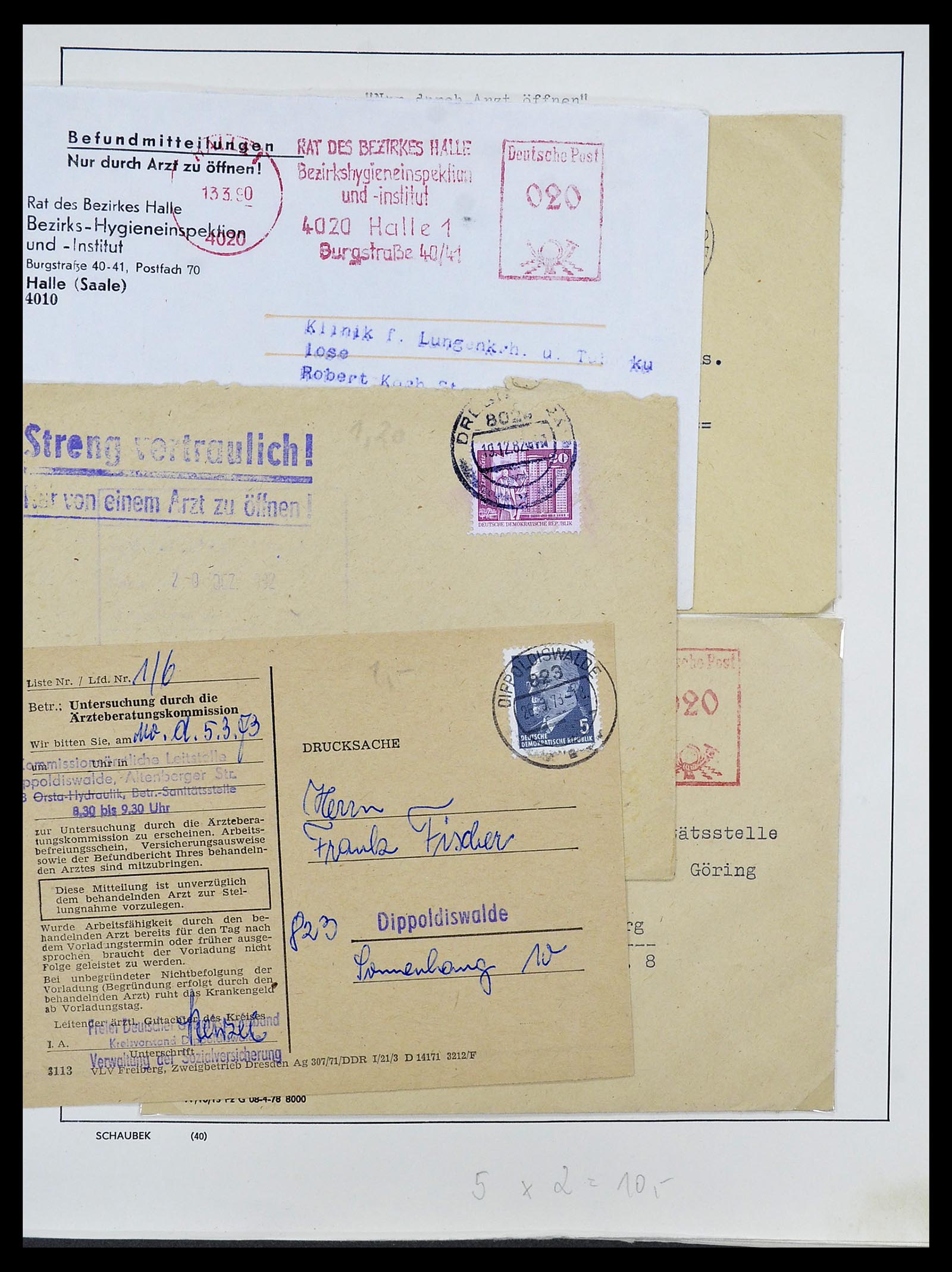 34591 021 - Postzegelverzameling 34591 DDR dienst 1948-1985.