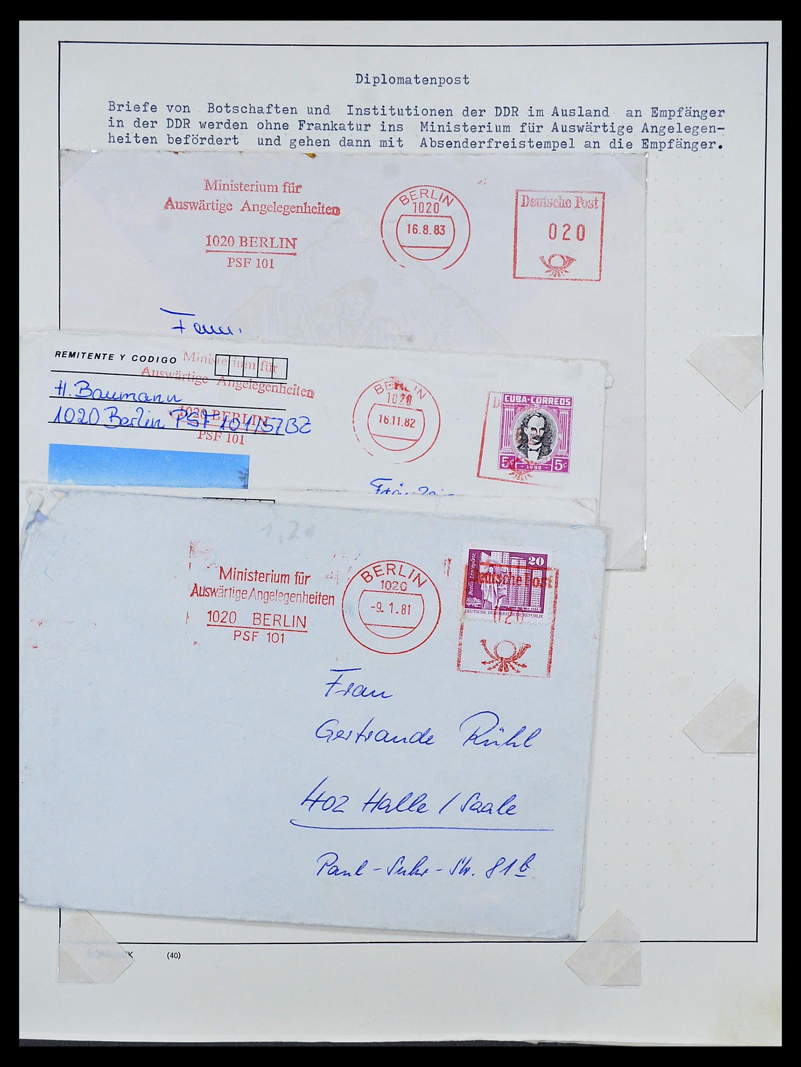 34591 023 - Postzegelverzameling 34591 DDR dienst 1948-1985.