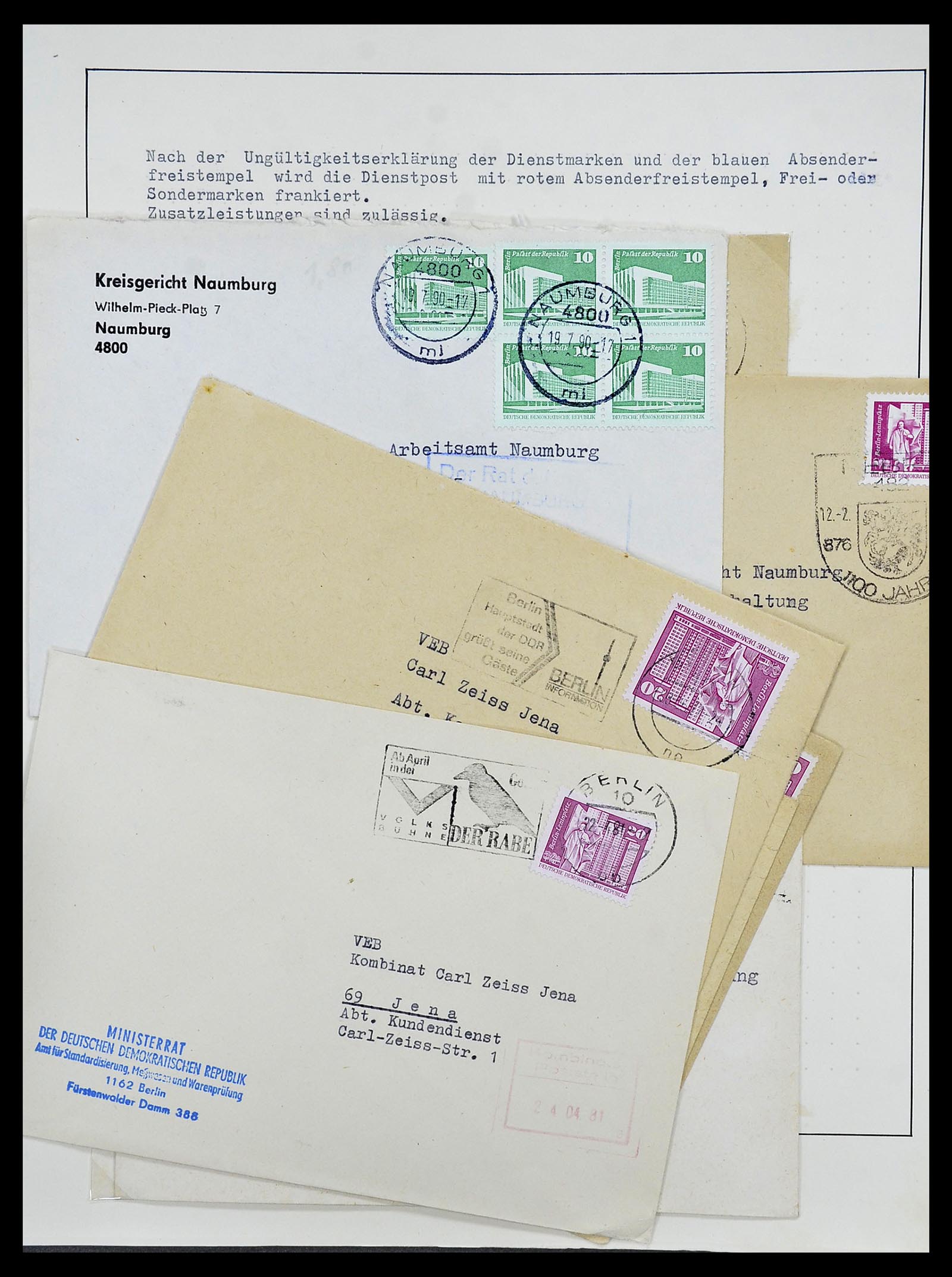 34591 026 - Stamp Collection 34591 GDR service 1948-1985.