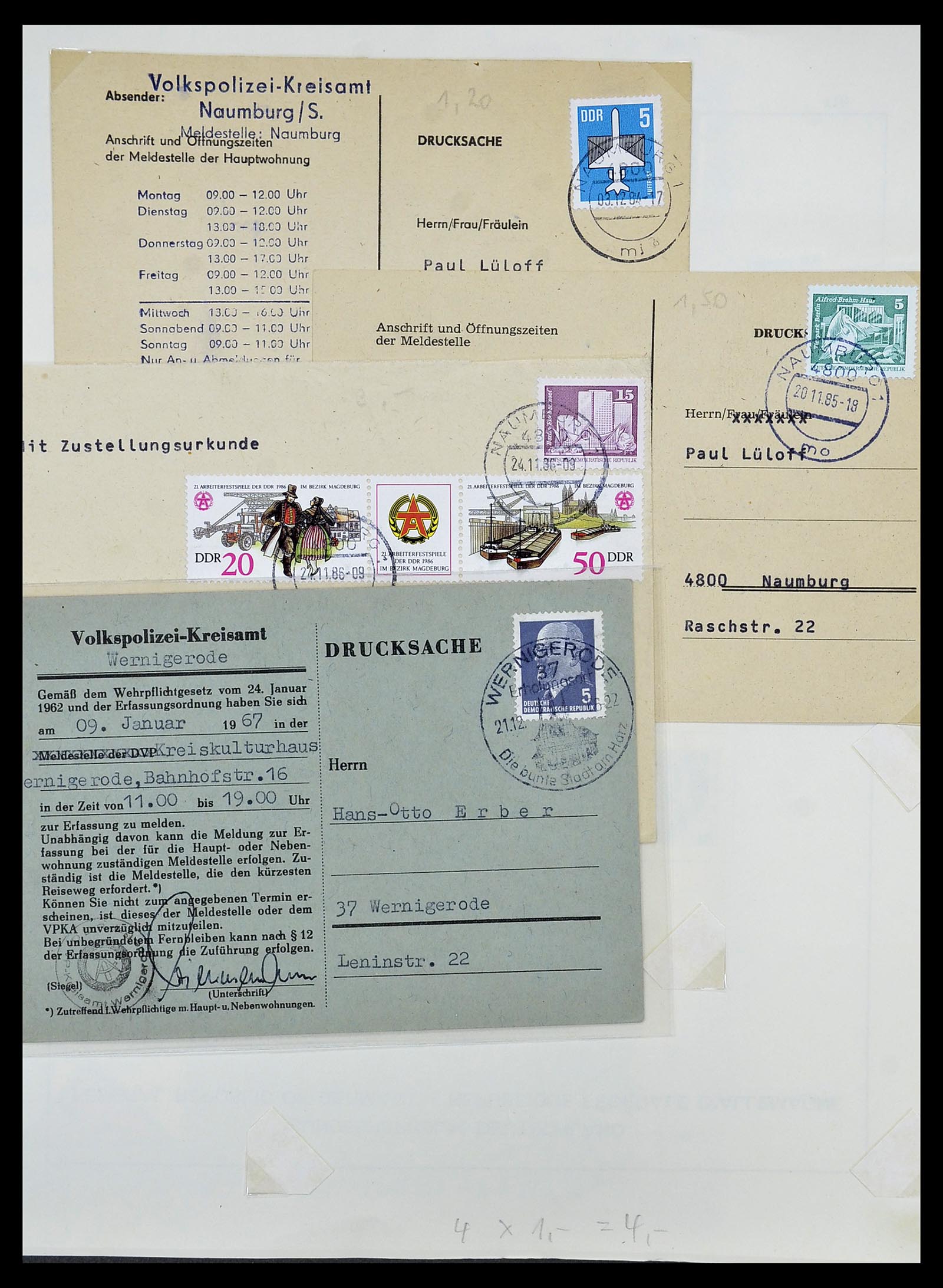 34591 028 - Postzegelverzameling 34591 DDR dienst 1948-1985.
