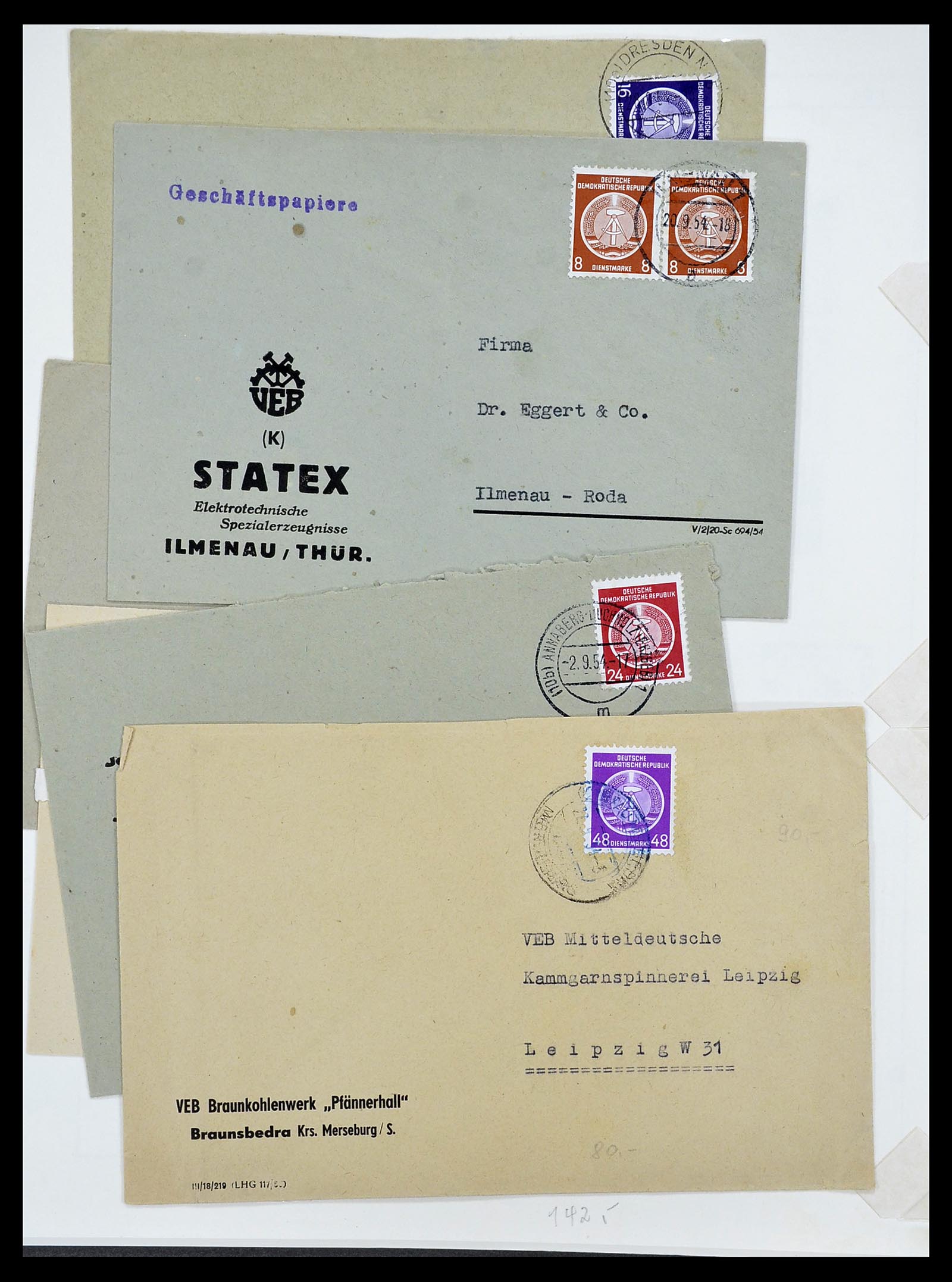 34591 043 - Postzegelverzameling 34591 DDR dienst 1948-1985.