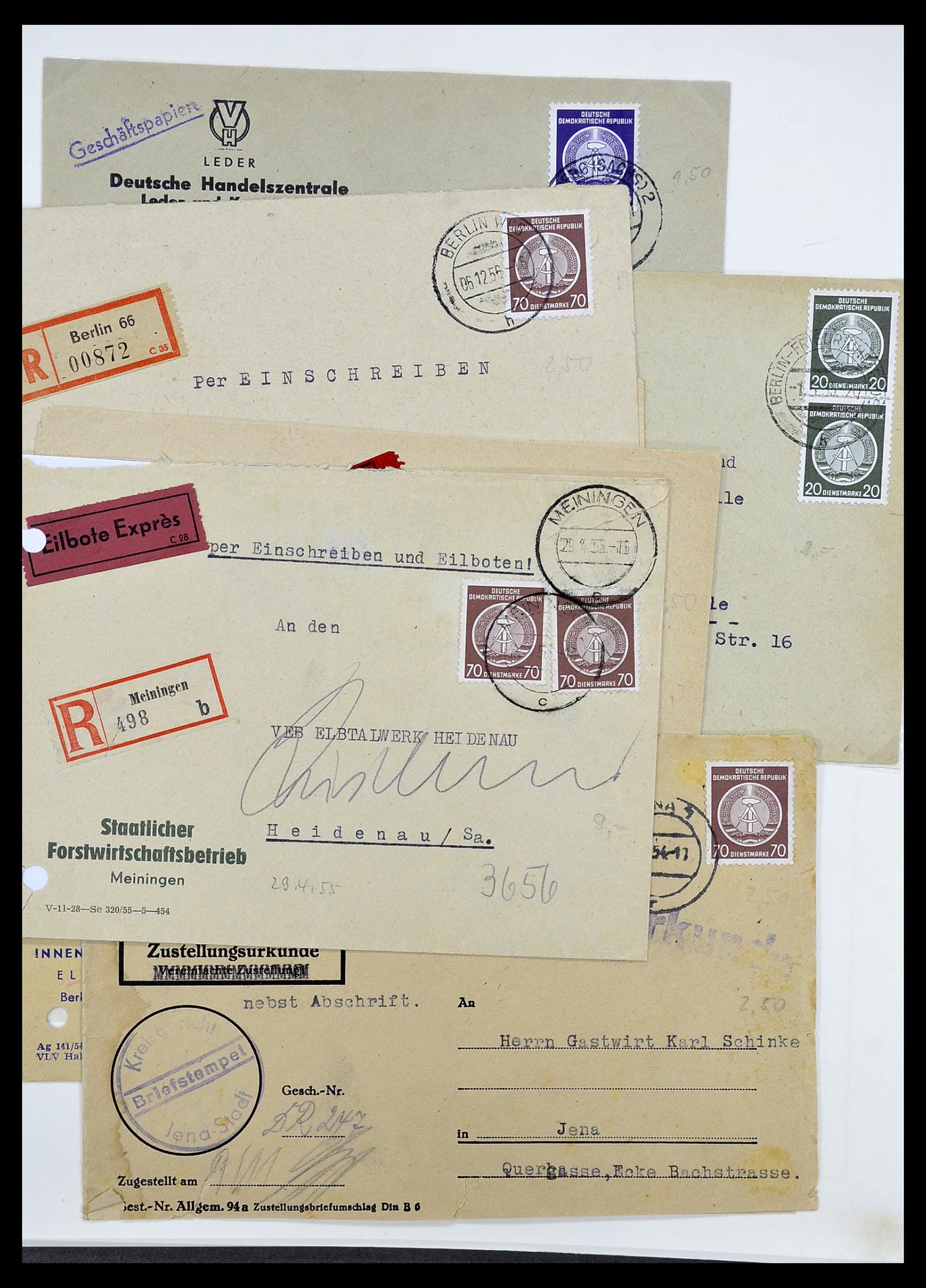 34591 046 - Postzegelverzameling 34591 DDR dienst 1948-1985.