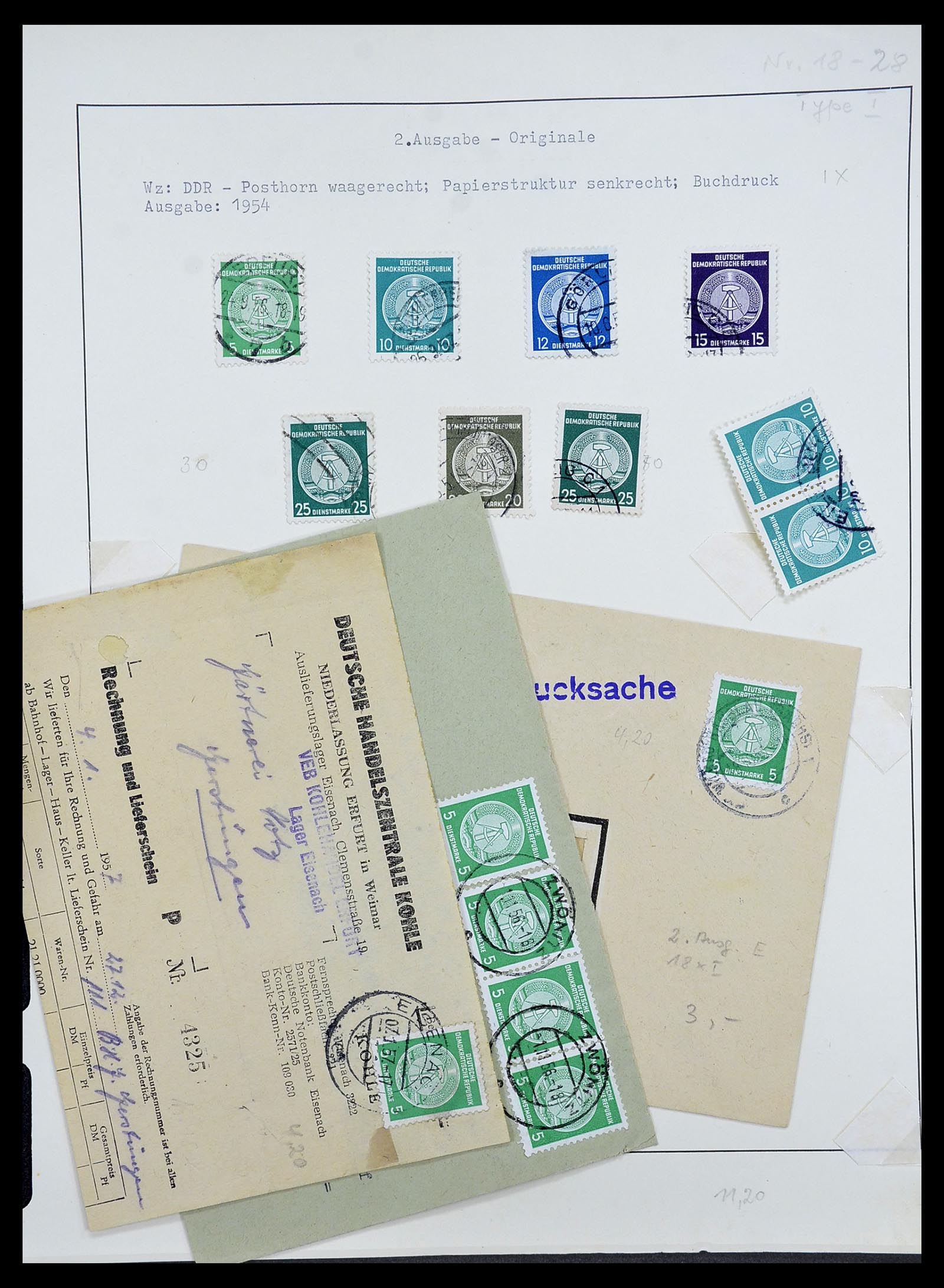 34591 048 - Postzegelverzameling 34591 DDR dienst 1948-1985.