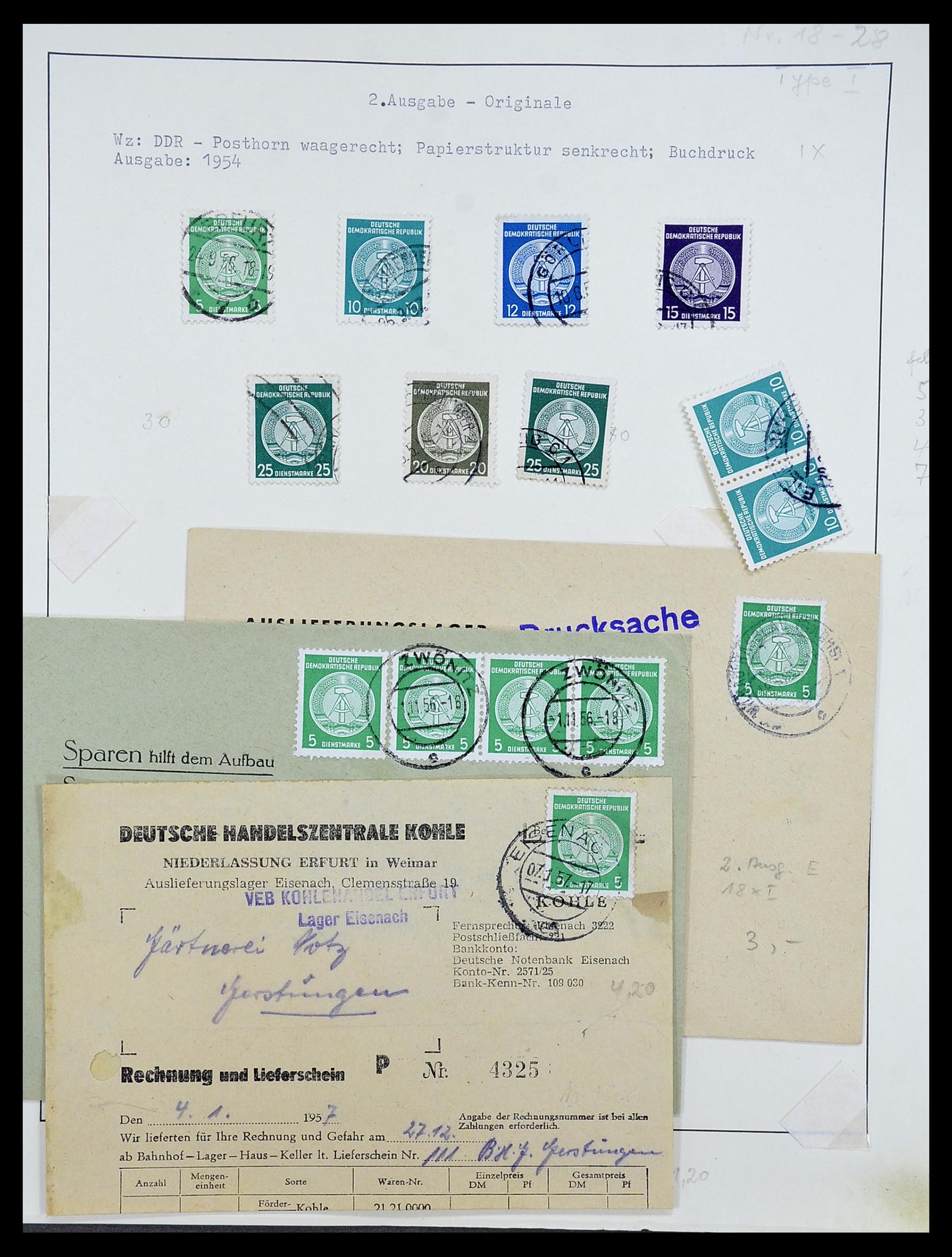 34591 049 - Postzegelverzameling 34591 DDR dienst 1948-1985.