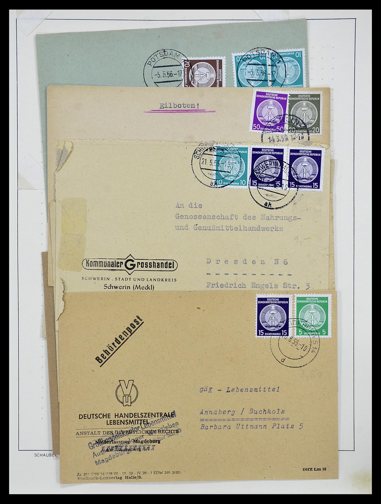 34591 053 - Postzegelverzameling 34591 DDR dienst 1948-1985.