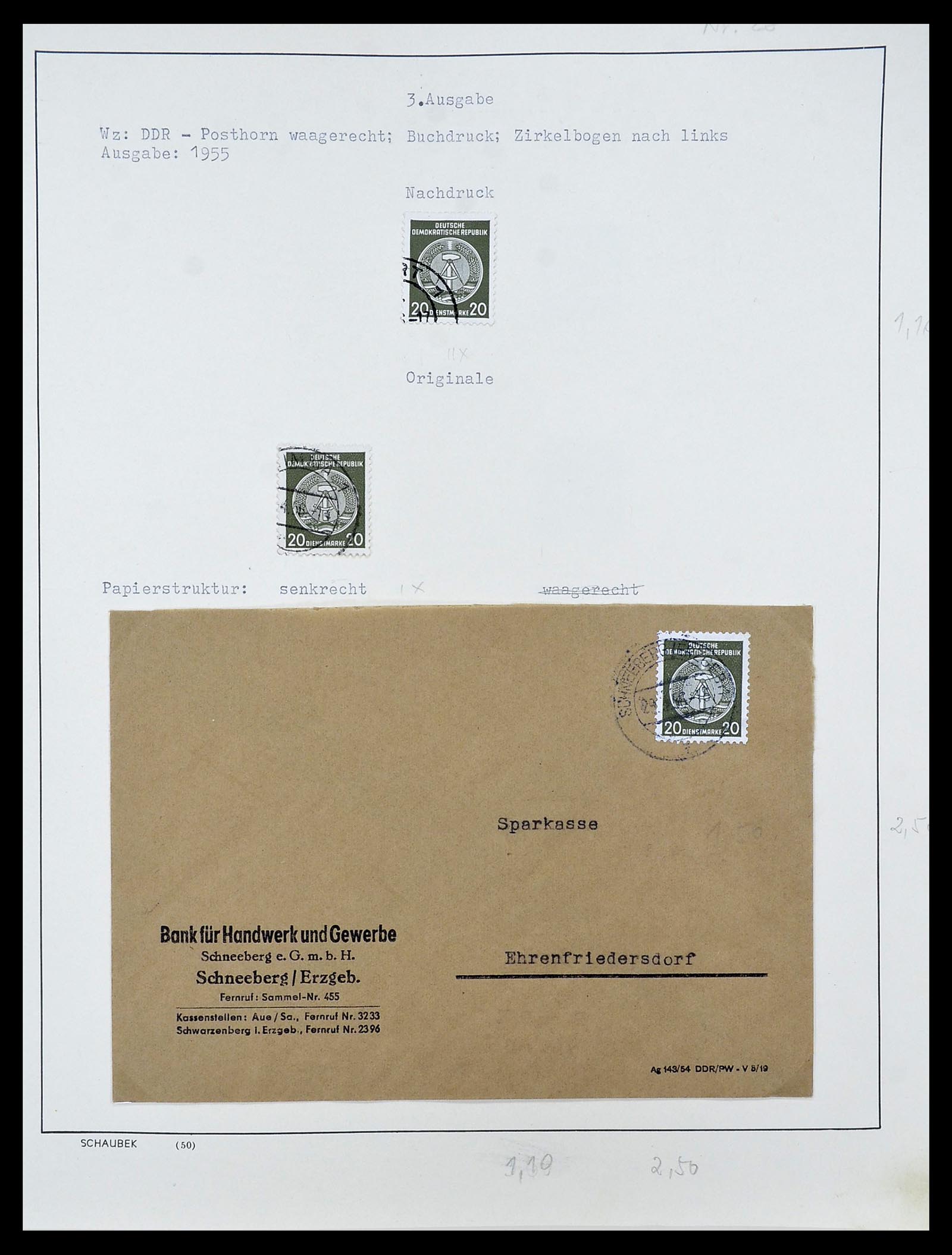 34591 054 - Postzegelverzameling 34591 DDR dienst 1948-1985.