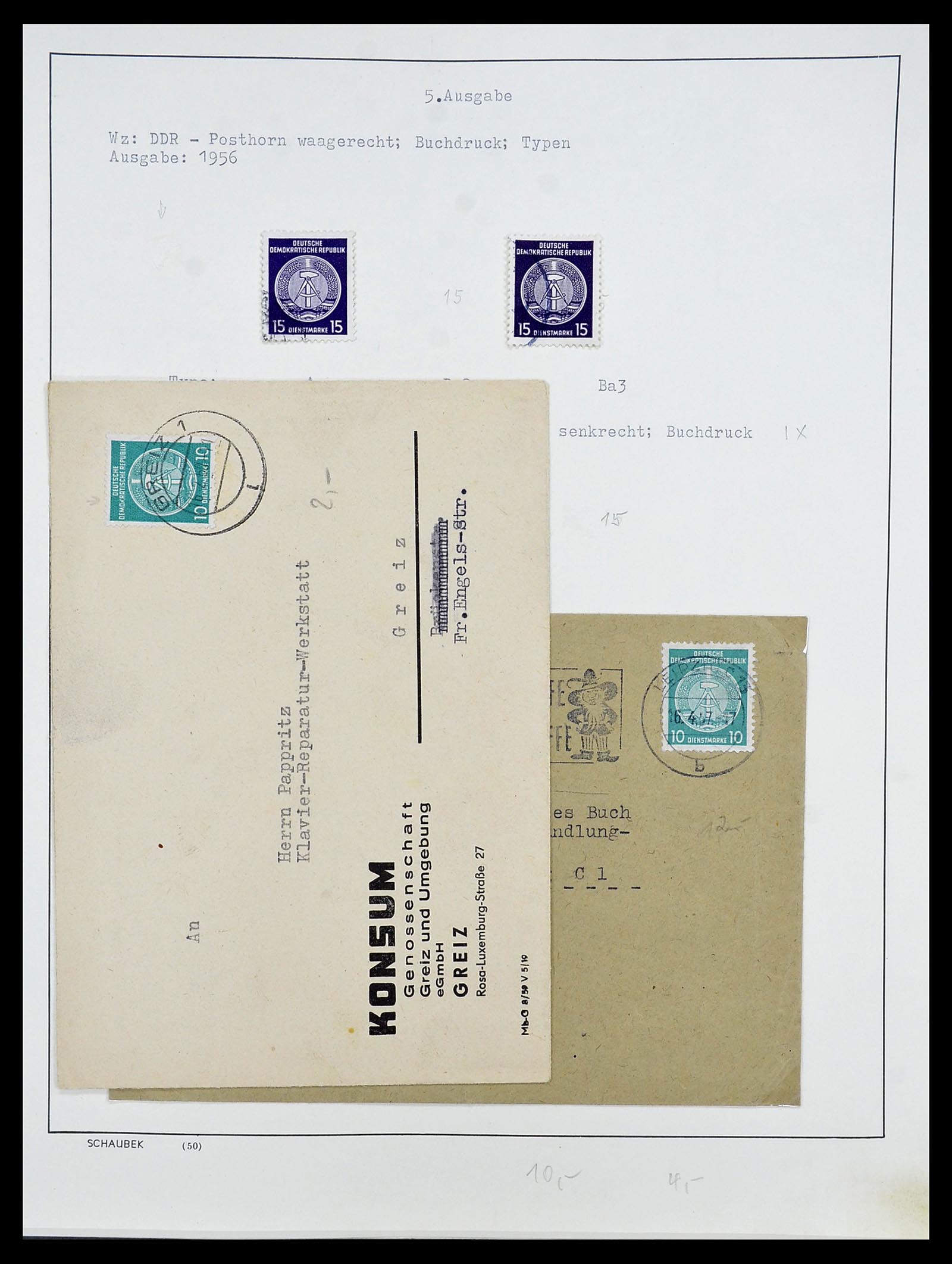 34591 057 - Postzegelverzameling 34591 DDR dienst 1948-1985.
