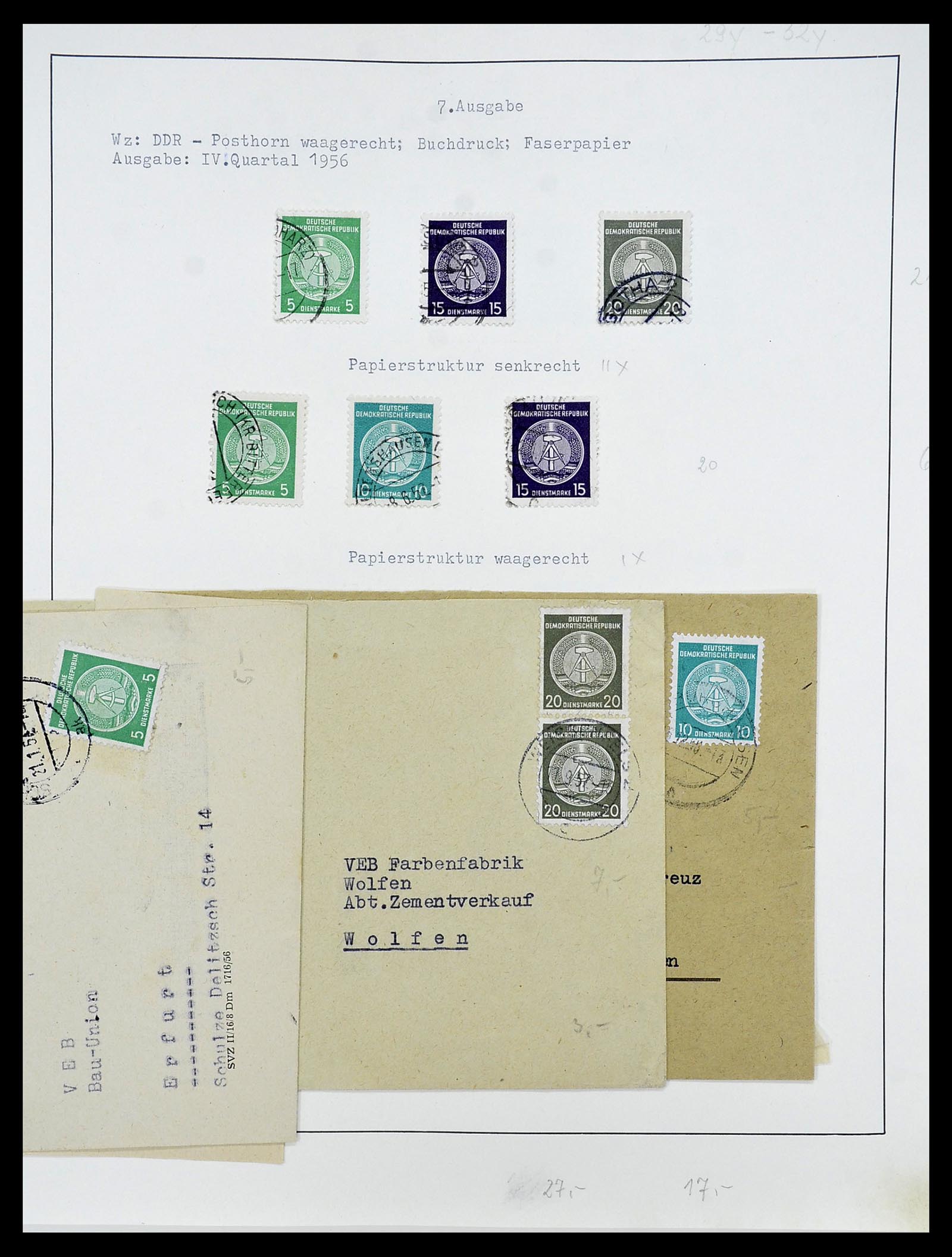 34591 060 - Postzegelverzameling 34591 DDR dienst 1948-1985.