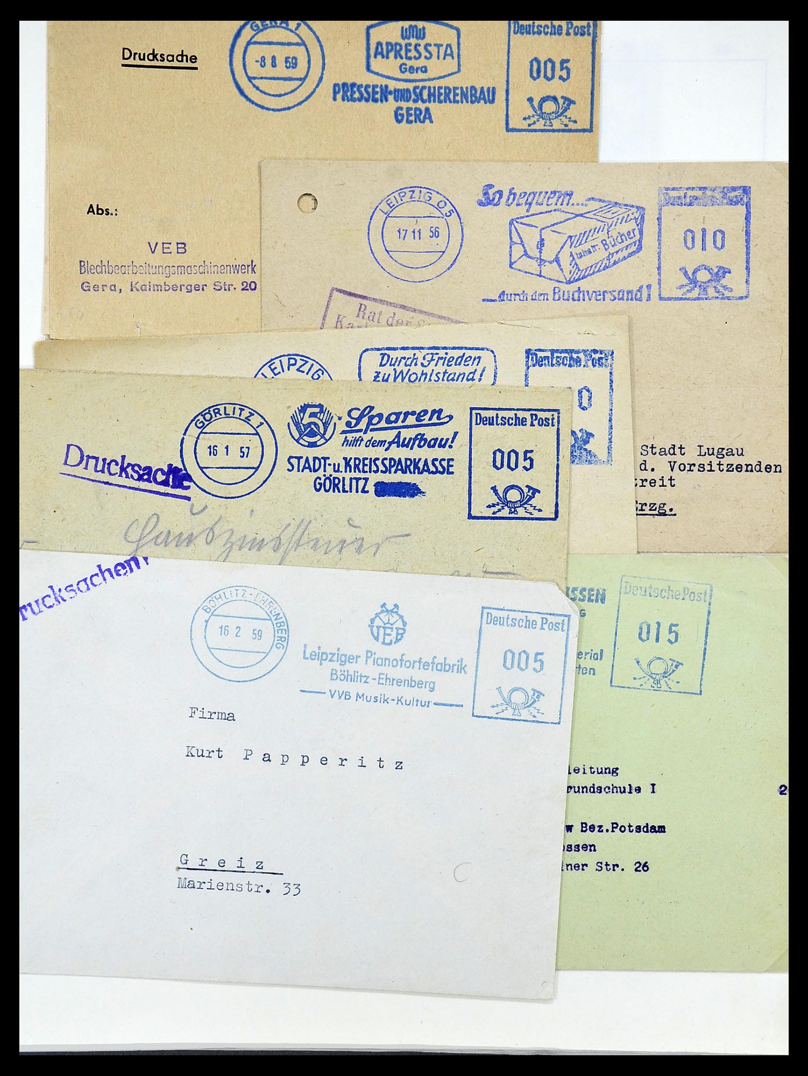 34591 103 - Postzegelverzameling 34591 DDR dienst 1948-1985.