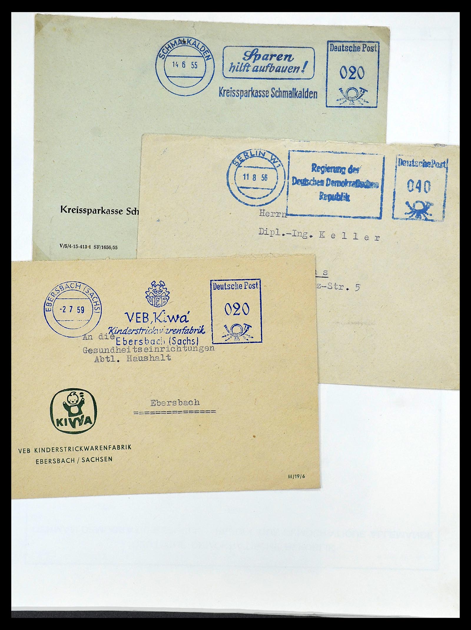 34591 104 - Postzegelverzameling 34591 DDR dienst 1948-1985.