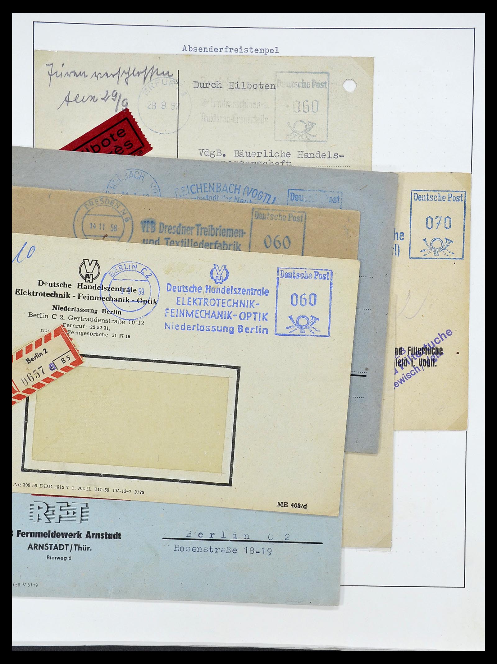 34591 105 - Postzegelverzameling 34591 DDR dienst 1948-1985.
