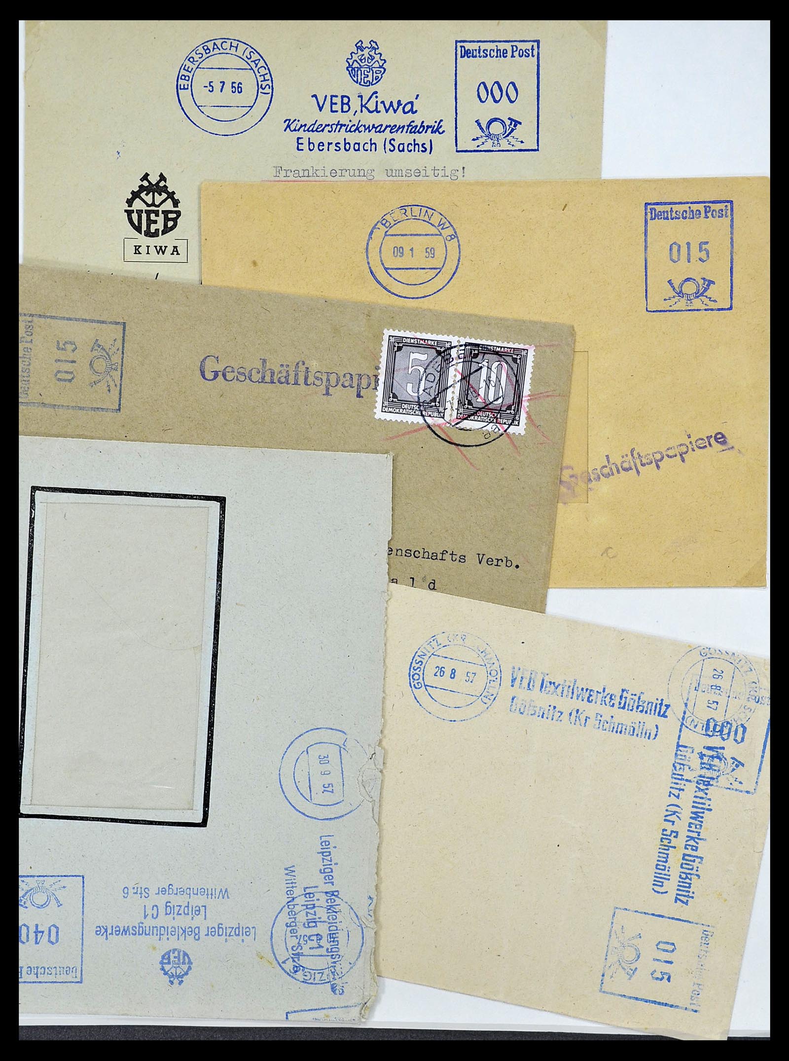 34591 108 - Postzegelverzameling 34591 DDR dienst 1948-1985.