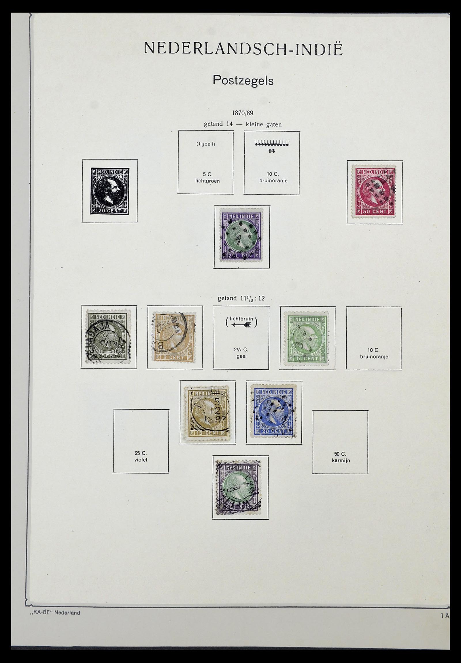 34592 002 - Postzegelverzameling 34592 Nederlands Indië en Indonesië 1864-1963.