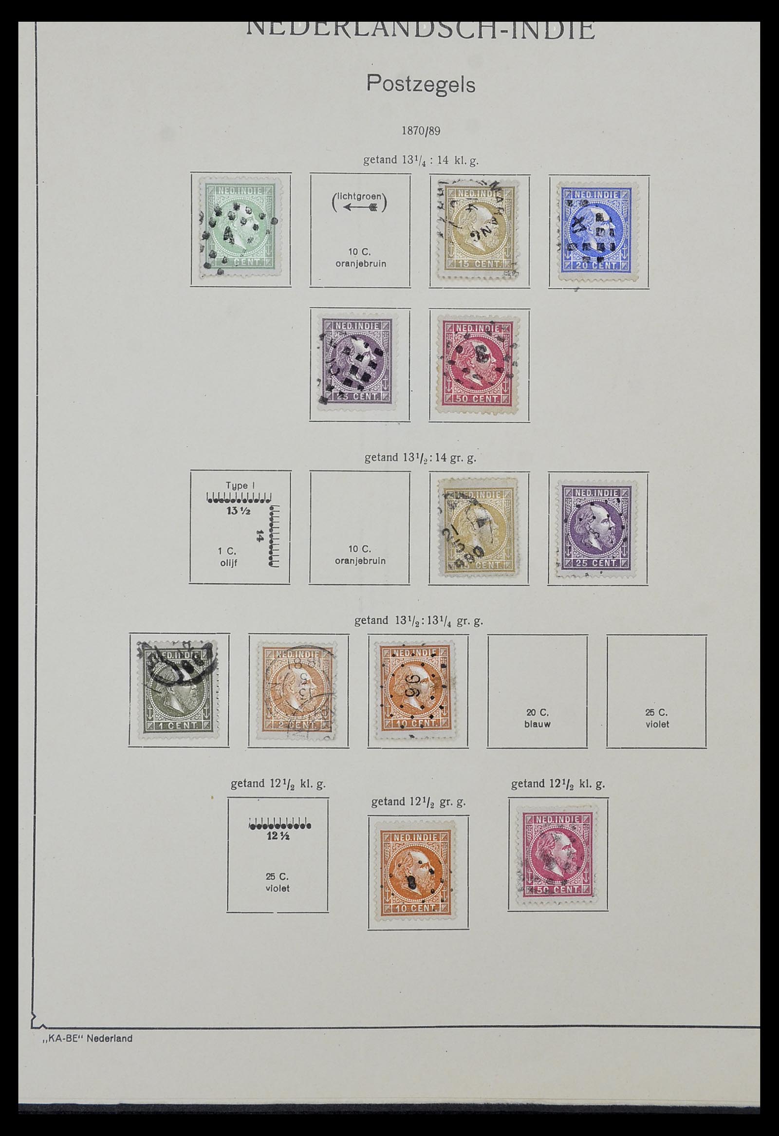 34592 003 - Postzegelverzameling 34592 Nederlands Indië en Indonesië 1864-1963.