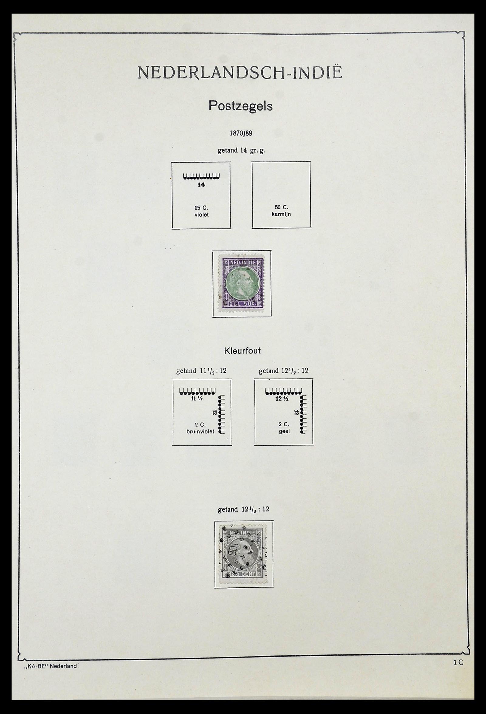 34592 004 - Postzegelverzameling 34592 Nederlands Indië en Indonesië 1864-1963.