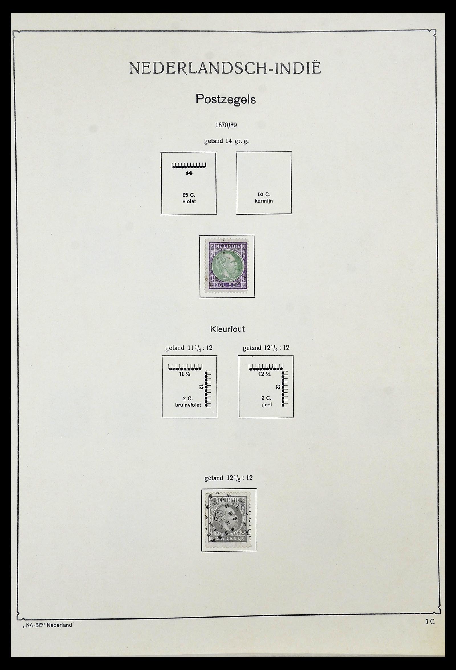 34592 004 - Postzegelverzameling 34592 Nederlands Indië en Indonesië 1864-1963.