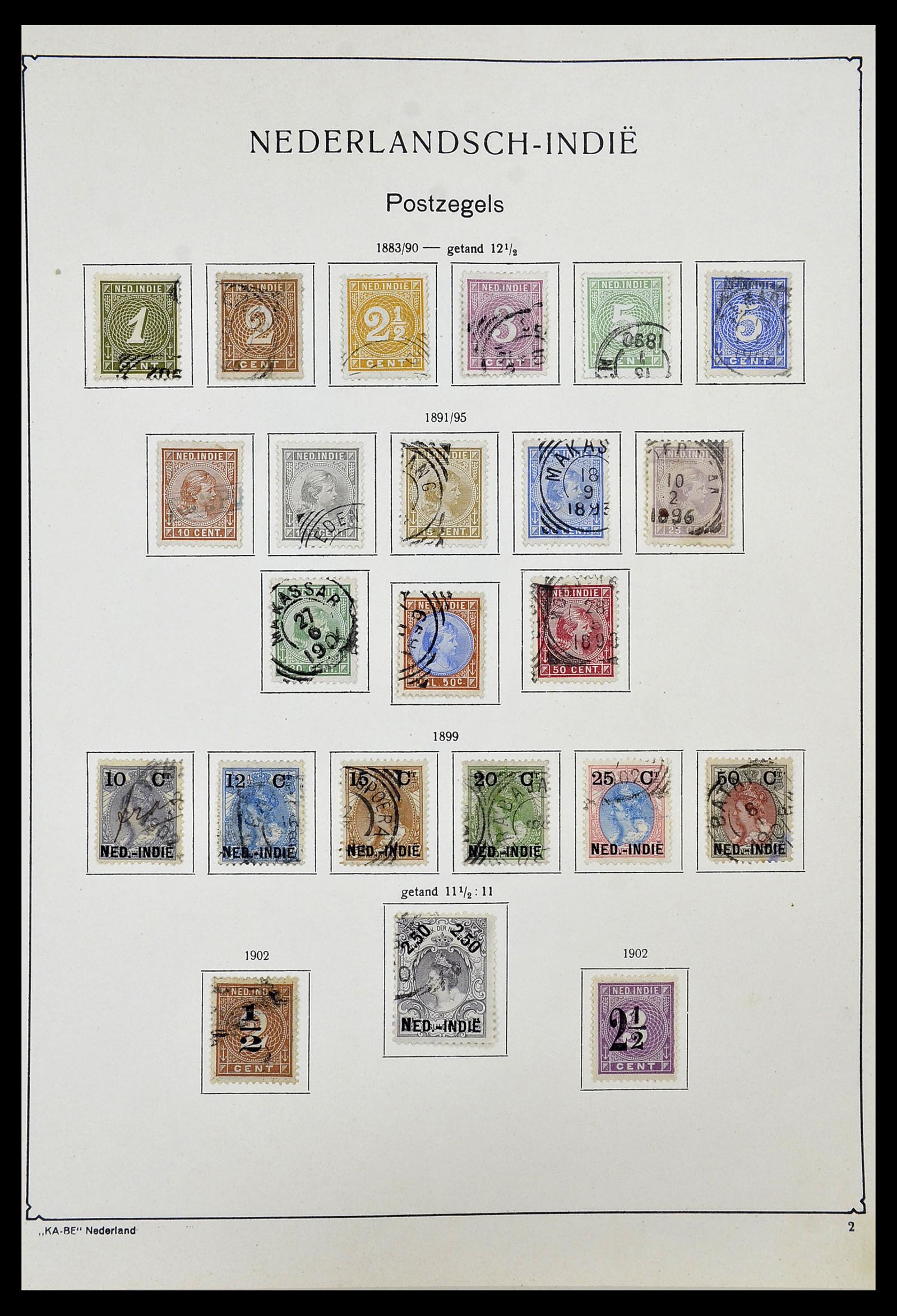 34592 005 - Postzegelverzameling 34592 Nederlands Indië en Indonesië 1864-1963.