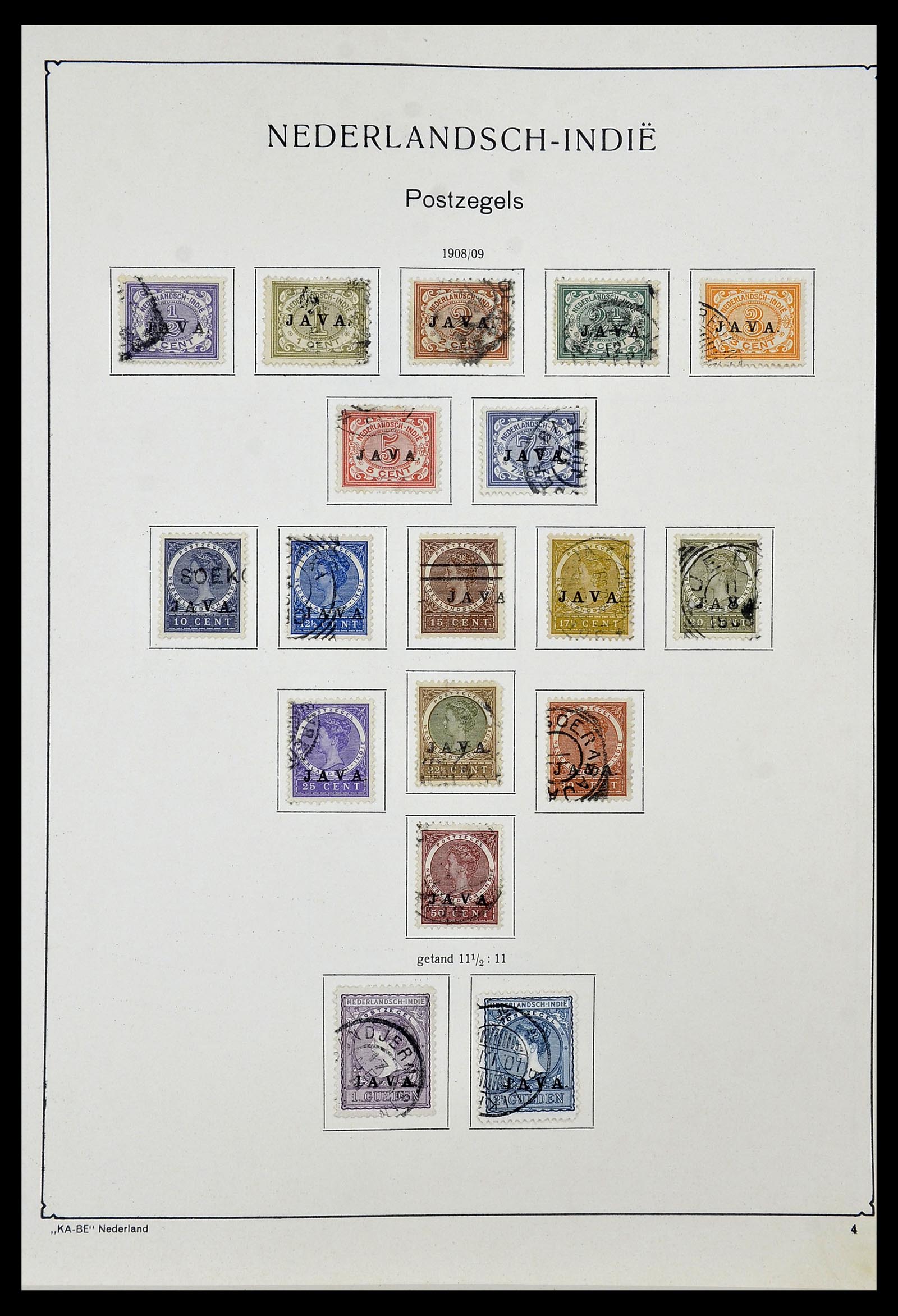 34592 010 - Postzegelverzameling 34592 Nederlands Indië en Indonesië 1864-1963.
