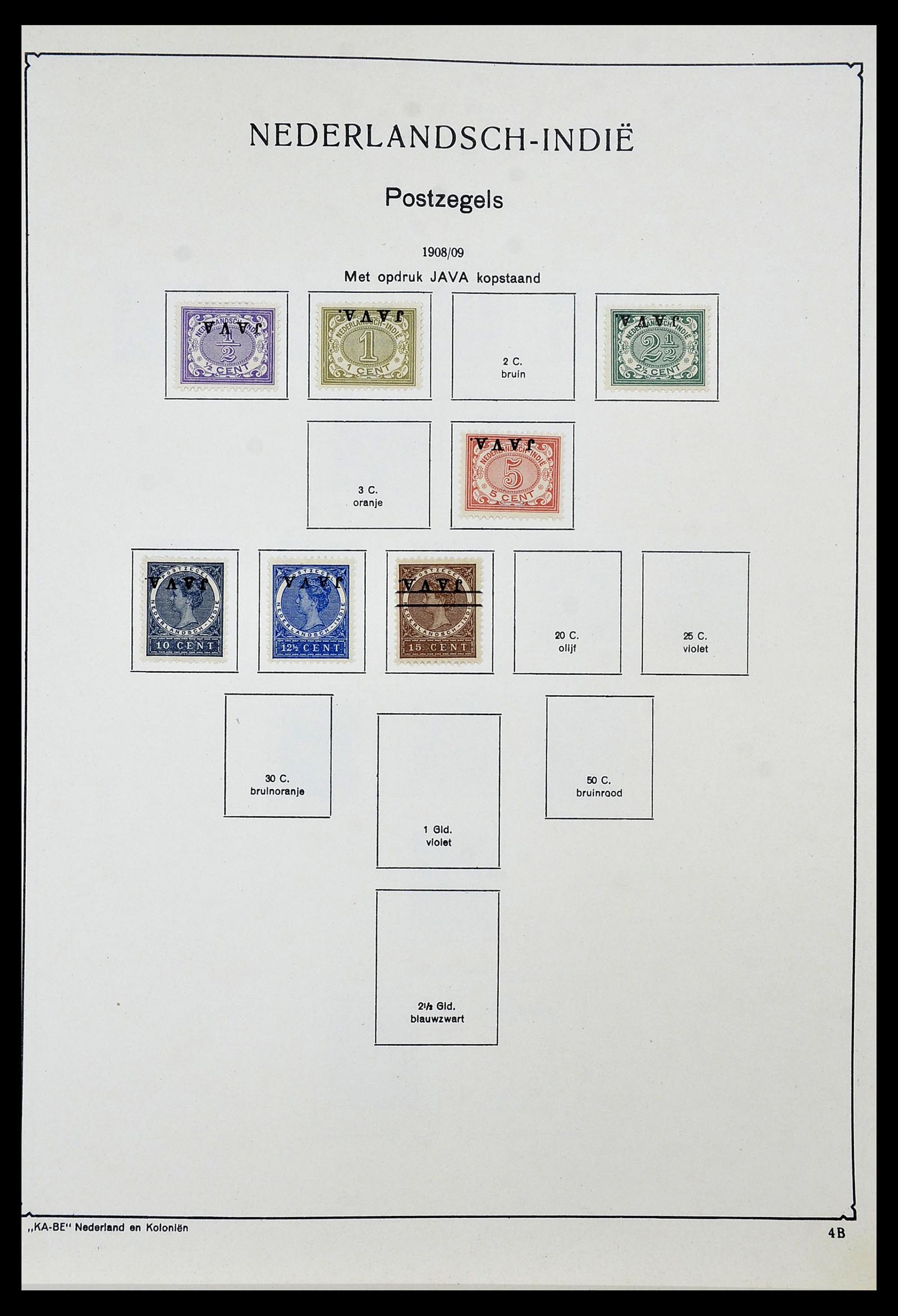 34592 012 - Postzegelverzameling 34592 Nederlands Indië en Indonesië 1864-1963.