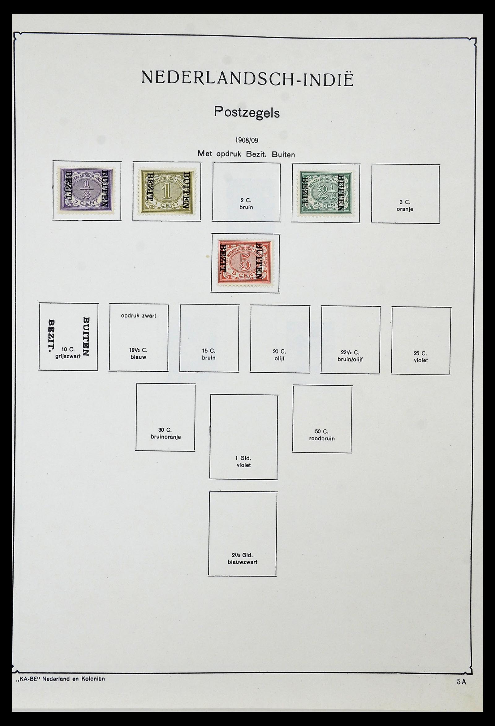 34592 014 - Postzegelverzameling 34592 Nederlands Indië en Indonesië 1864-1963.