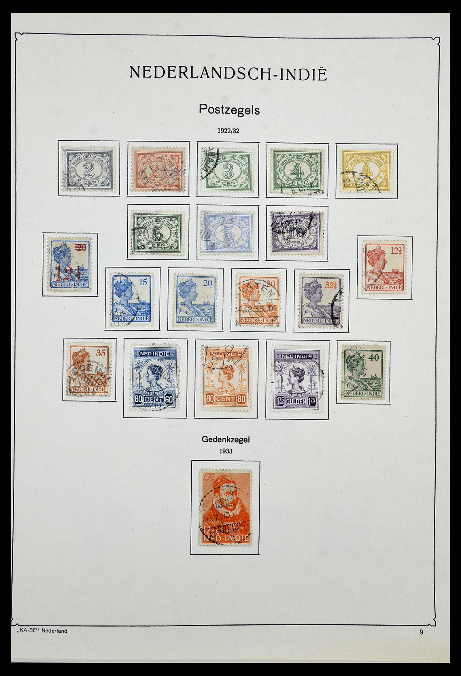 34592 022 - Postzegelverzameling 34592 Nederlands Indië en Indonesië 1864-1963.