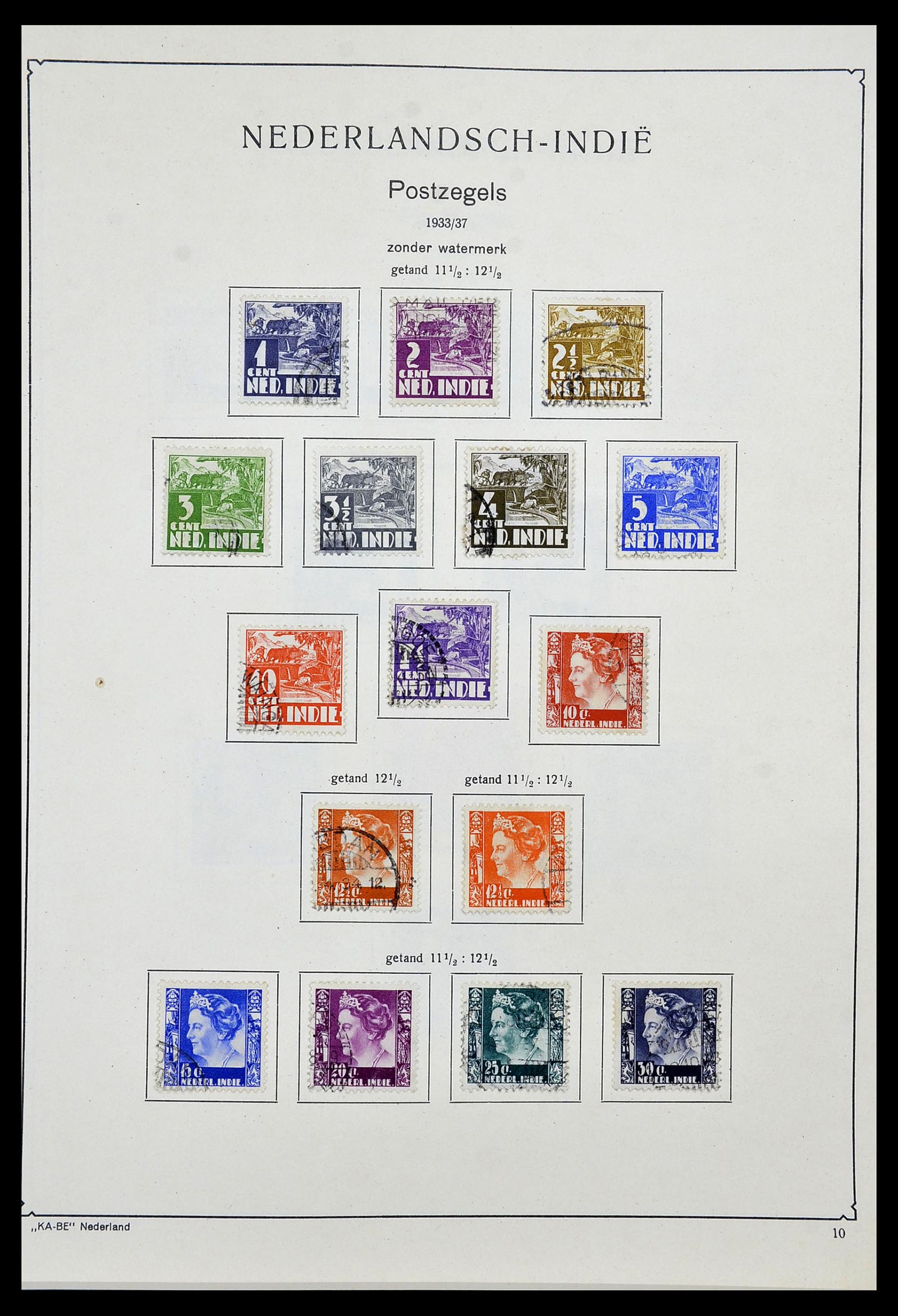 34592 023 - Postzegelverzameling 34592 Nederlands Indië en Indonesië 1864-1963.