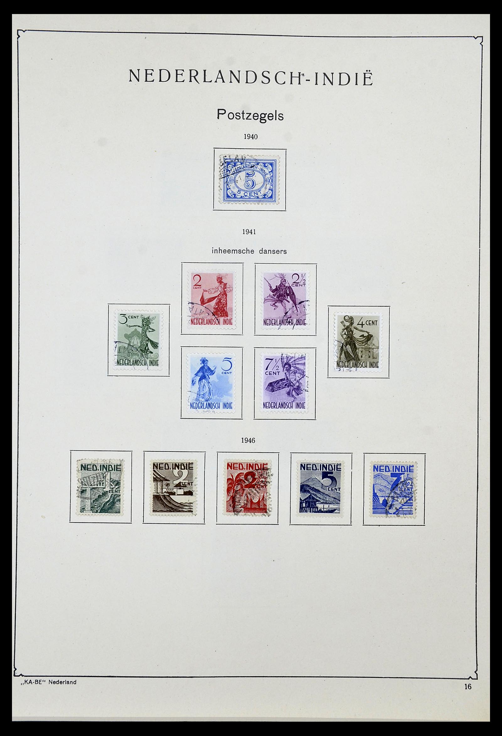 34592 031 - Postzegelverzameling 34592 Nederlands Indië en Indonesië 1864-1963.