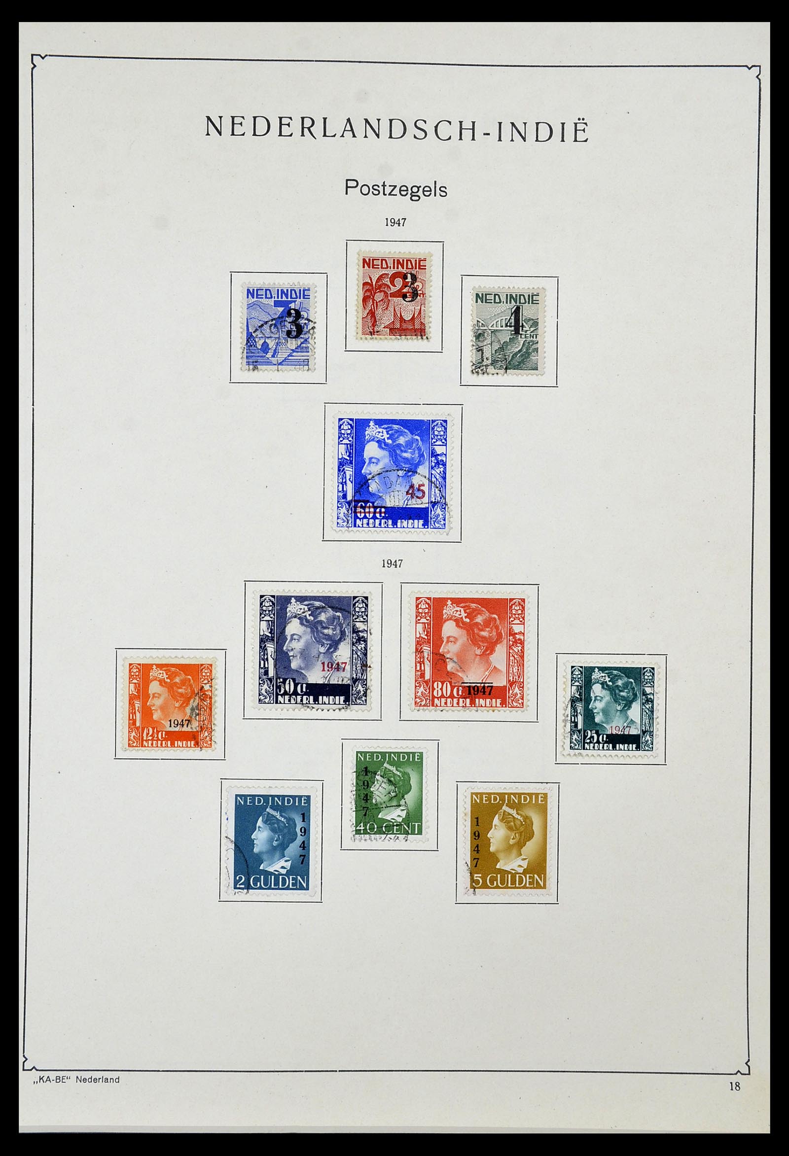 34592 033 - Postzegelverzameling 34592 Nederlands Indië en Indonesië 1864-1963.