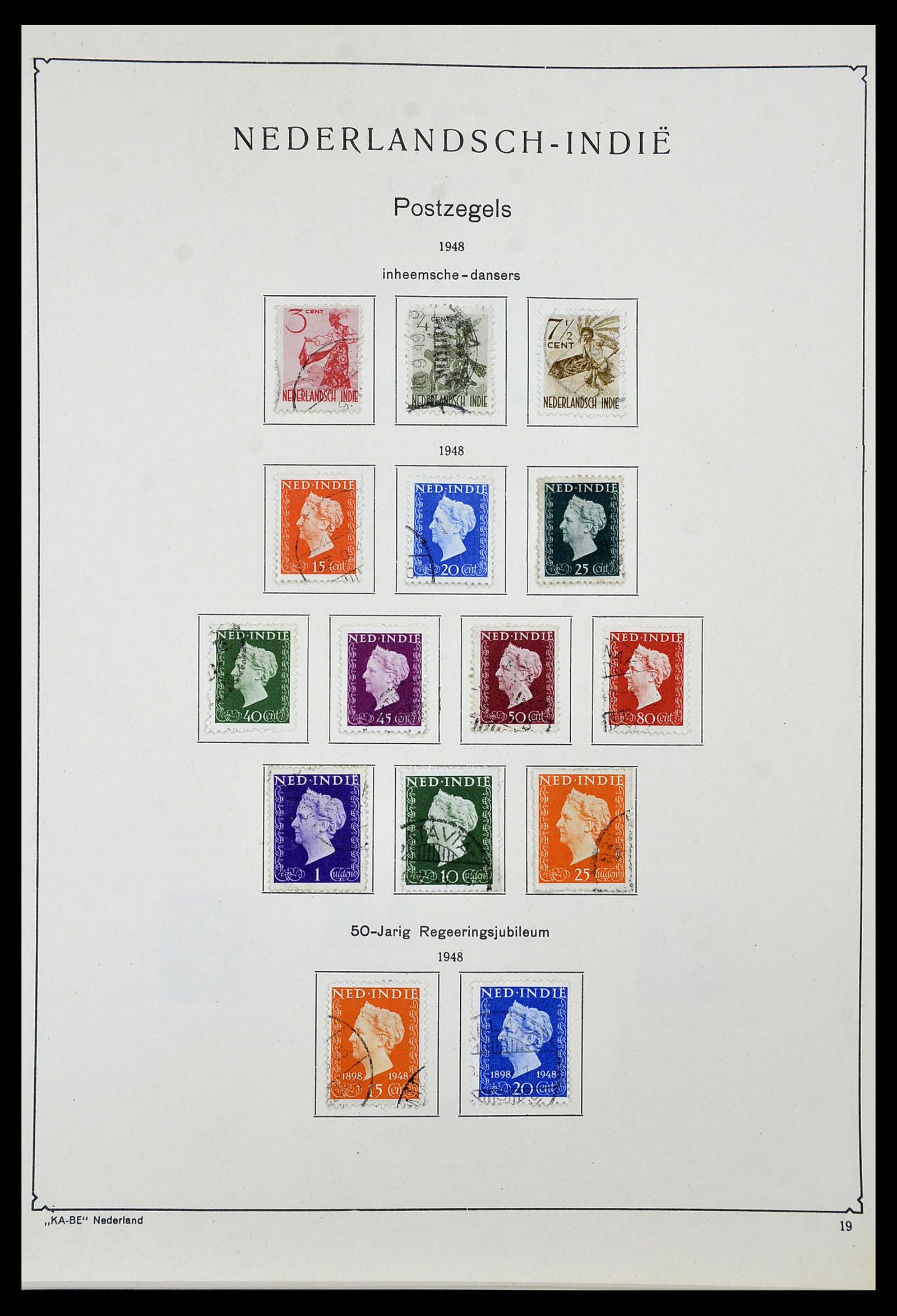 34592 034 - Stamp Collection 34592 Dutch east Indies and Indonesia 1864-1963.
