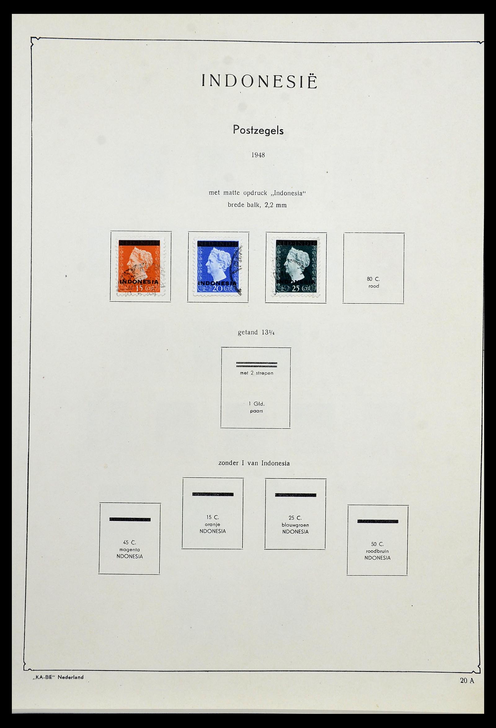 34592 036 - Stamp Collection 34592 Dutch east Indies and Indonesia 1864-1963.