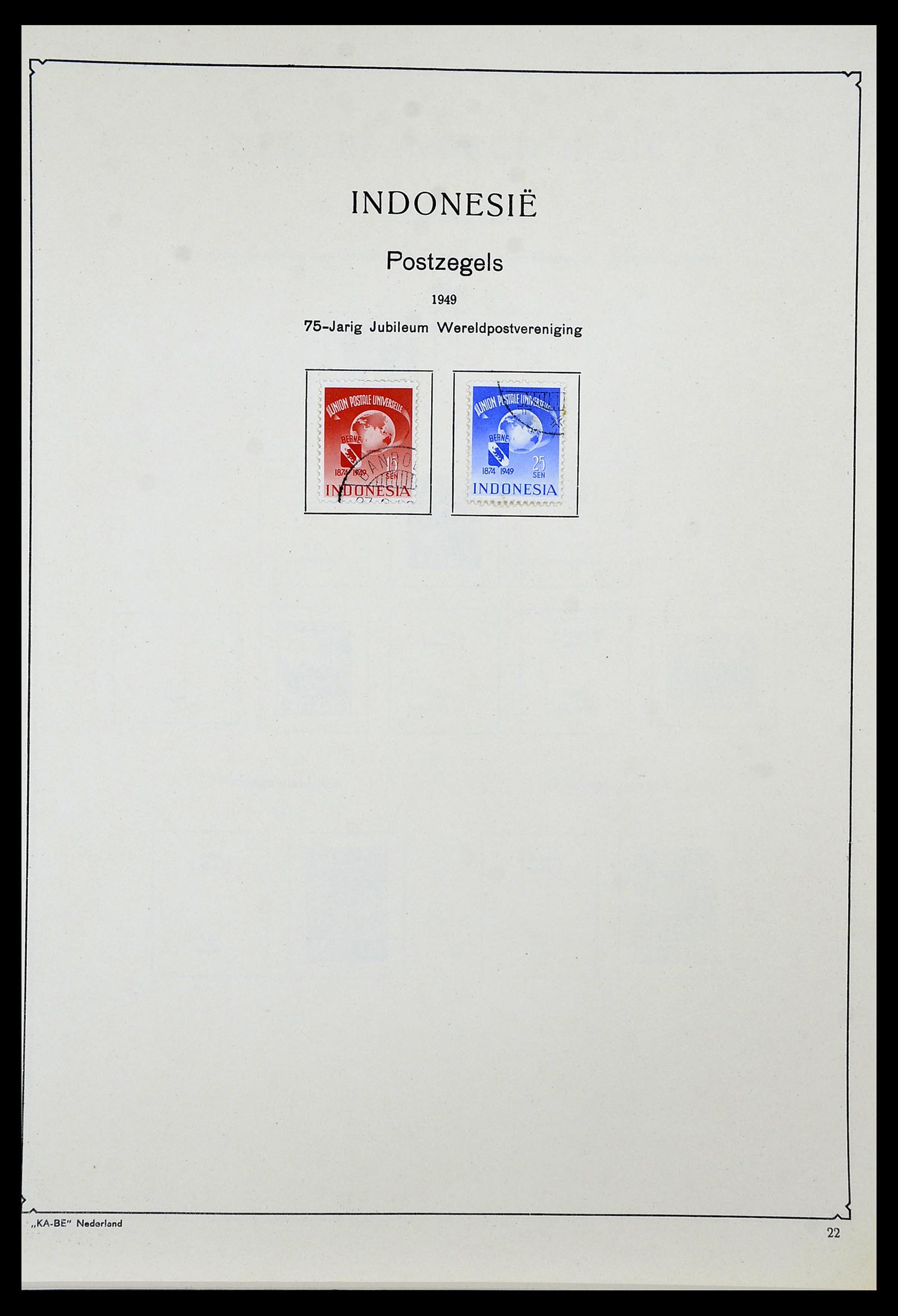 34592 039 - Postzegelverzameling 34592 Nederlands Indië en Indonesië 1864-1963.