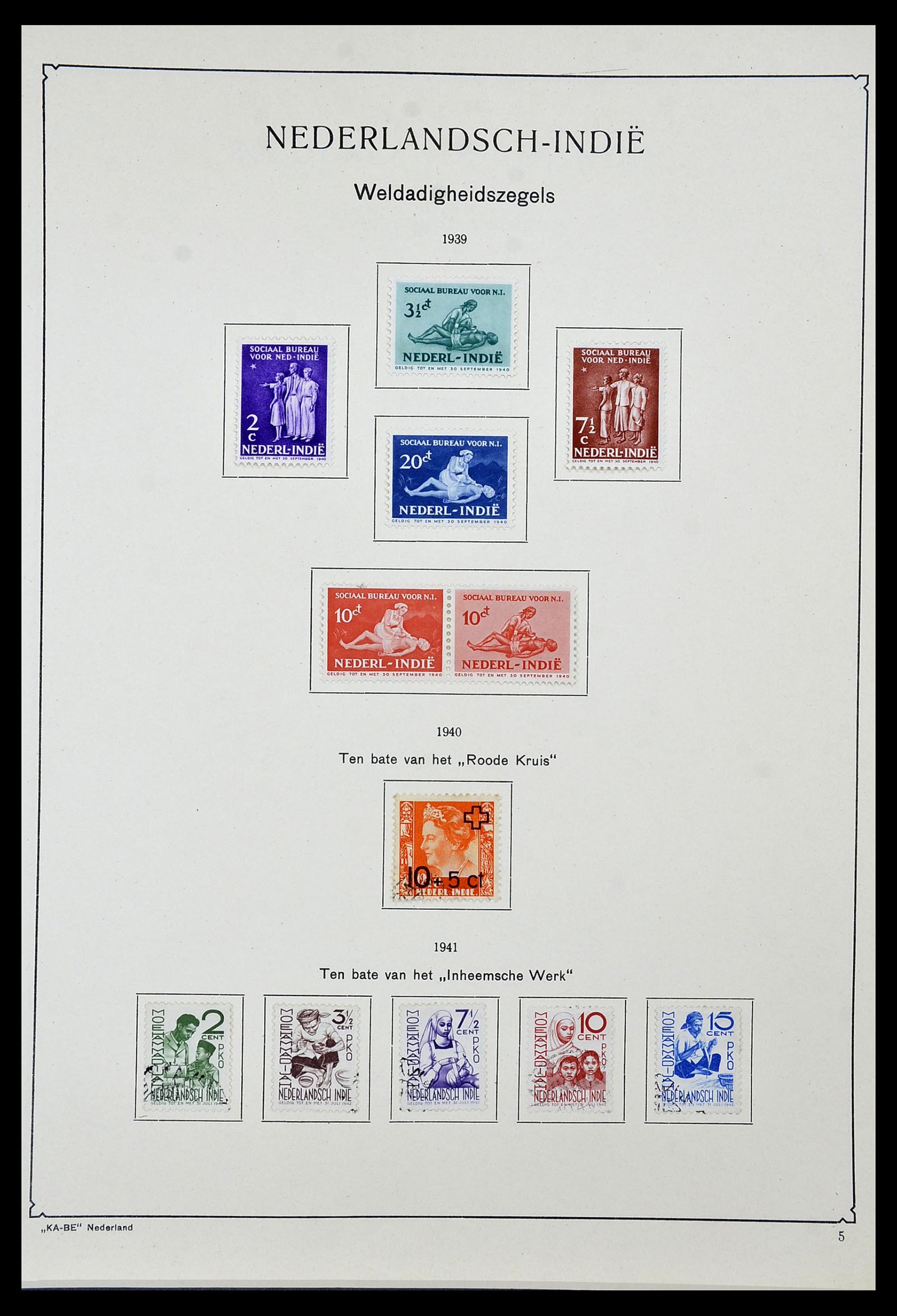 34592 046 - Postzegelverzameling 34592 Nederlands Indië en Indonesië 1864-1963.