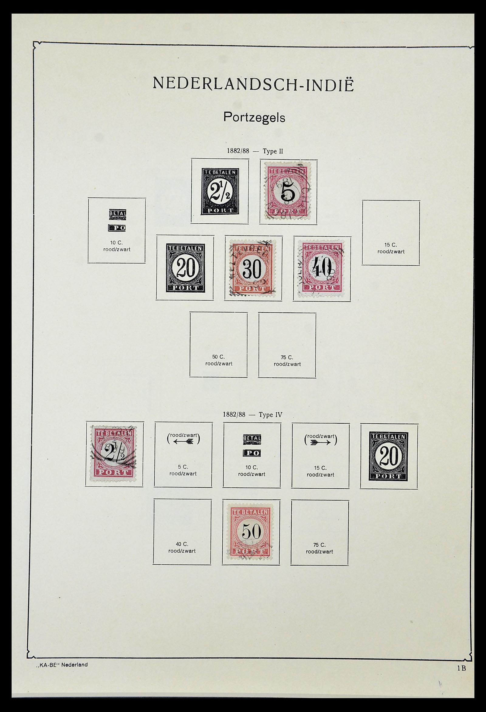34592 050 - Postzegelverzameling 34592 Nederlands Indië en Indonesië 1864-1963.