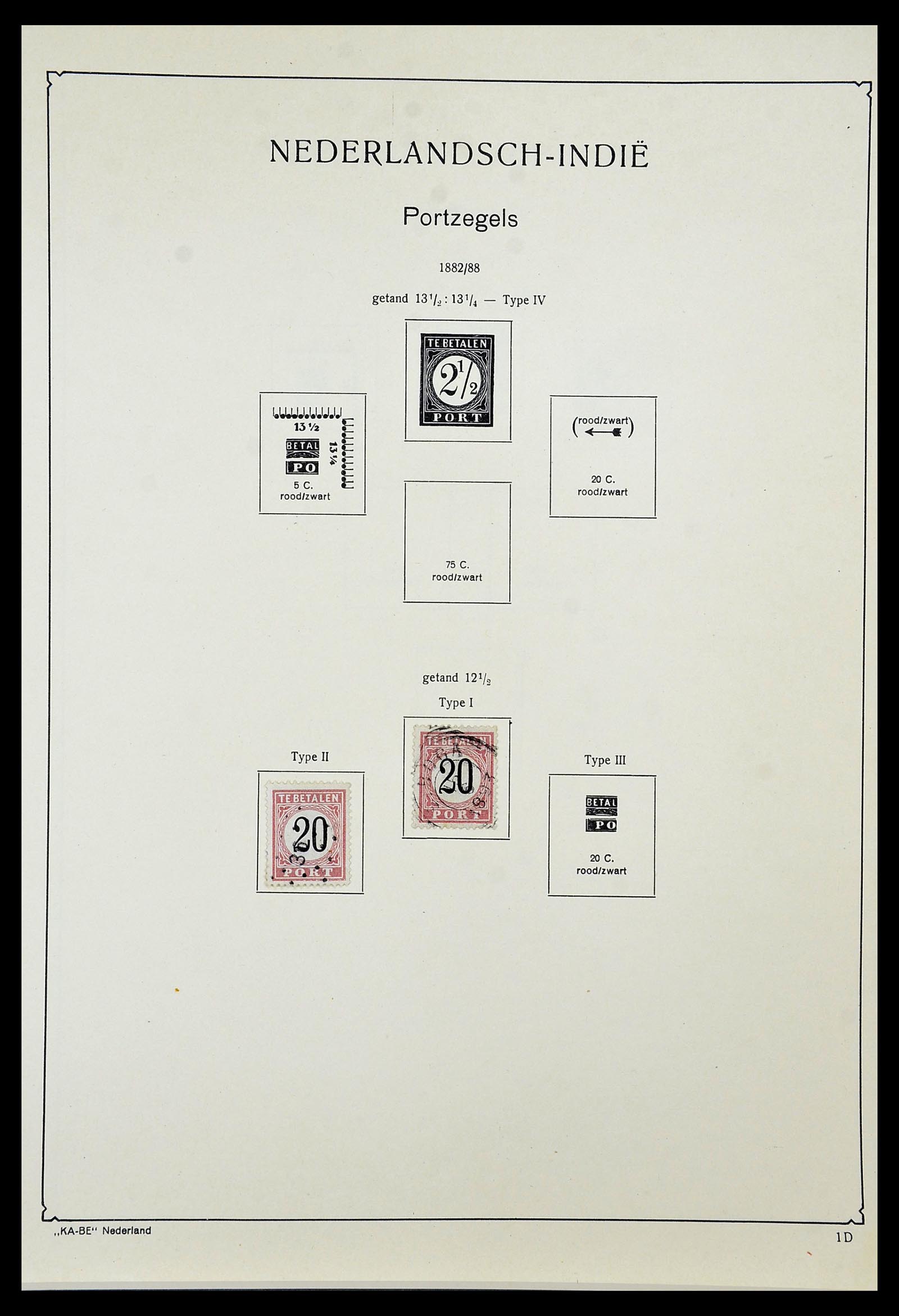 34592 052 - Postzegelverzameling 34592 Nederlands Indië en Indonesië 1864-1963.
